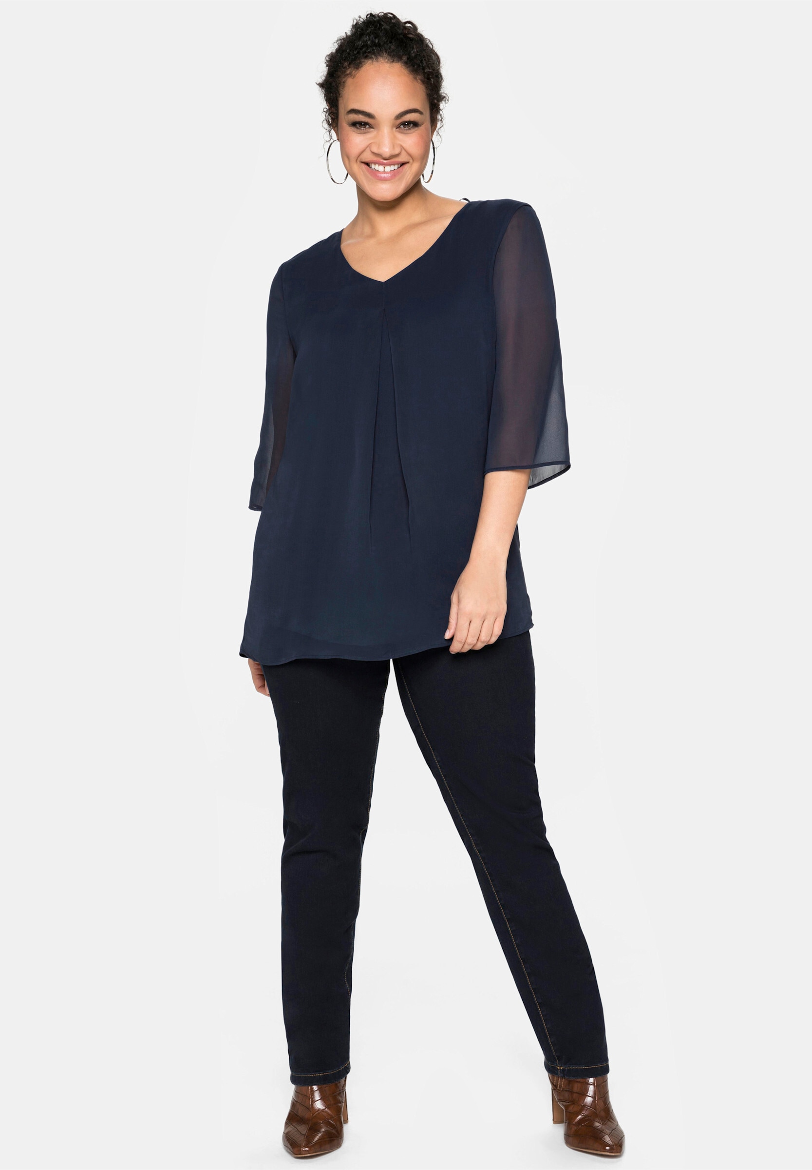 Sheego Longbluse »Tunika Tunika im Lagenlook«