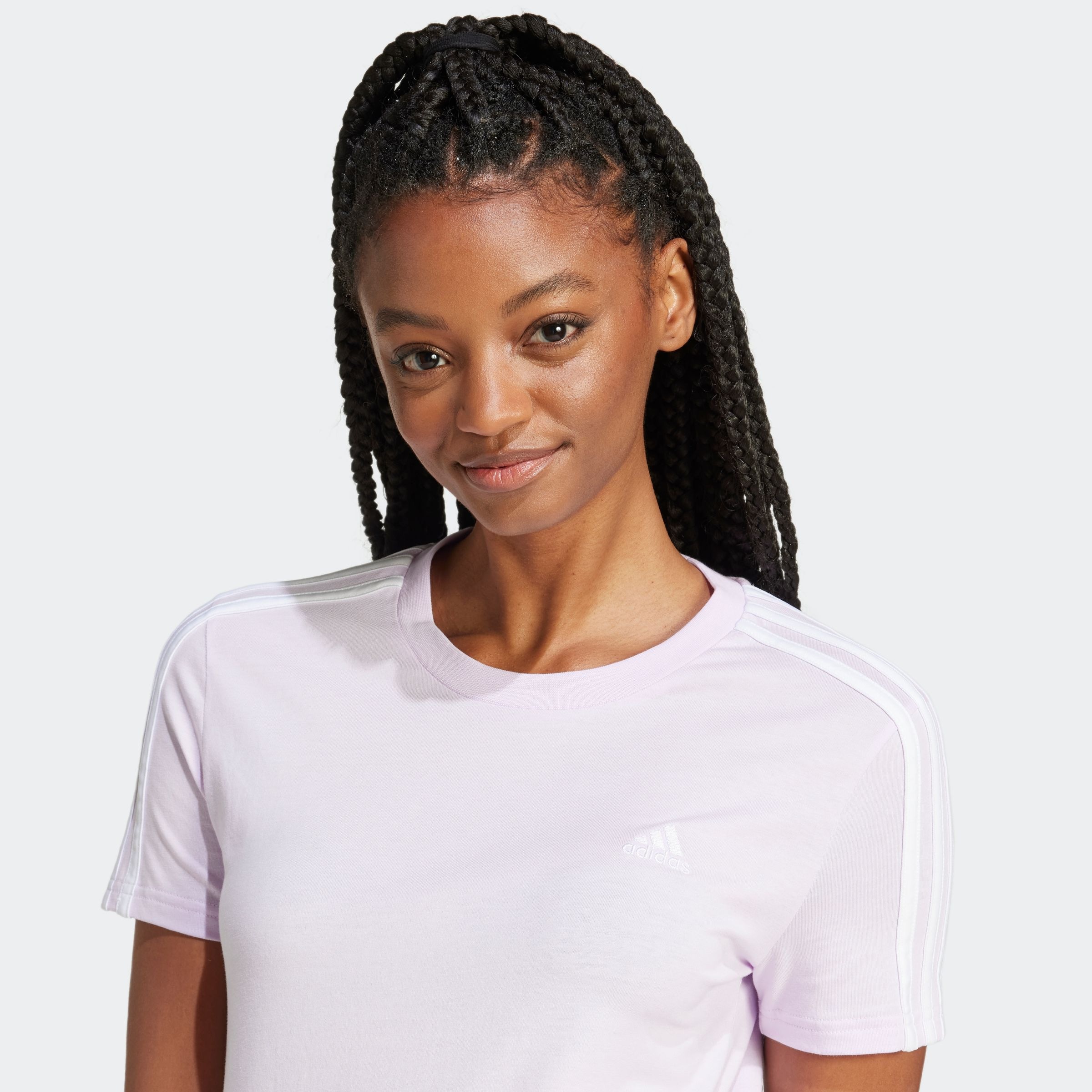 adidas Sportswear T-Shirt »LOUNGEWEAR ESSENTIALS SLIM 3-STREIFEN«