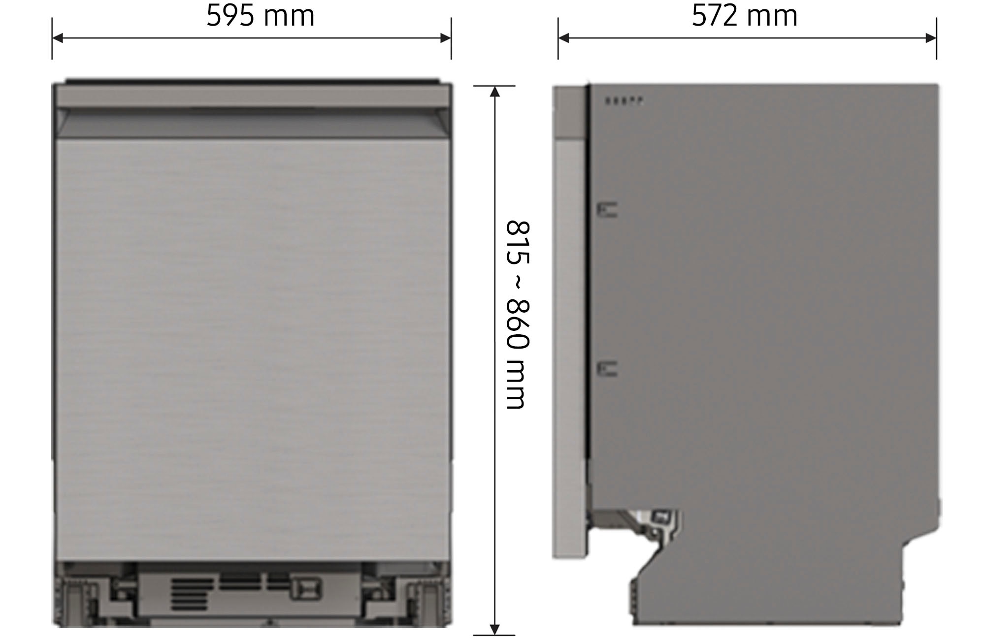 Samsung teilintegrierbarer Geschirrspüler »DW60CG880SSLEG«, 14 Maßgedecke