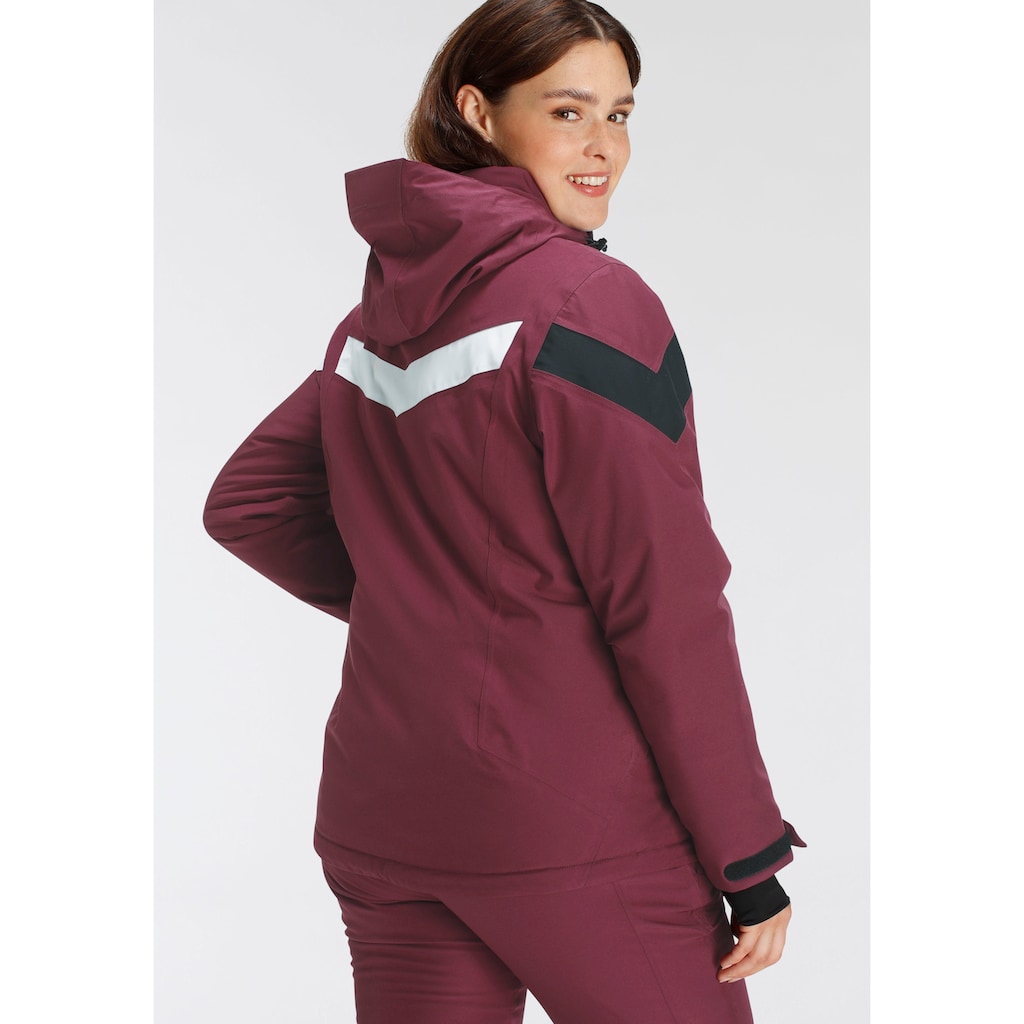 Maier Sports Skijacke »Ski Jacke wattiert Damen«, mit Kapuze