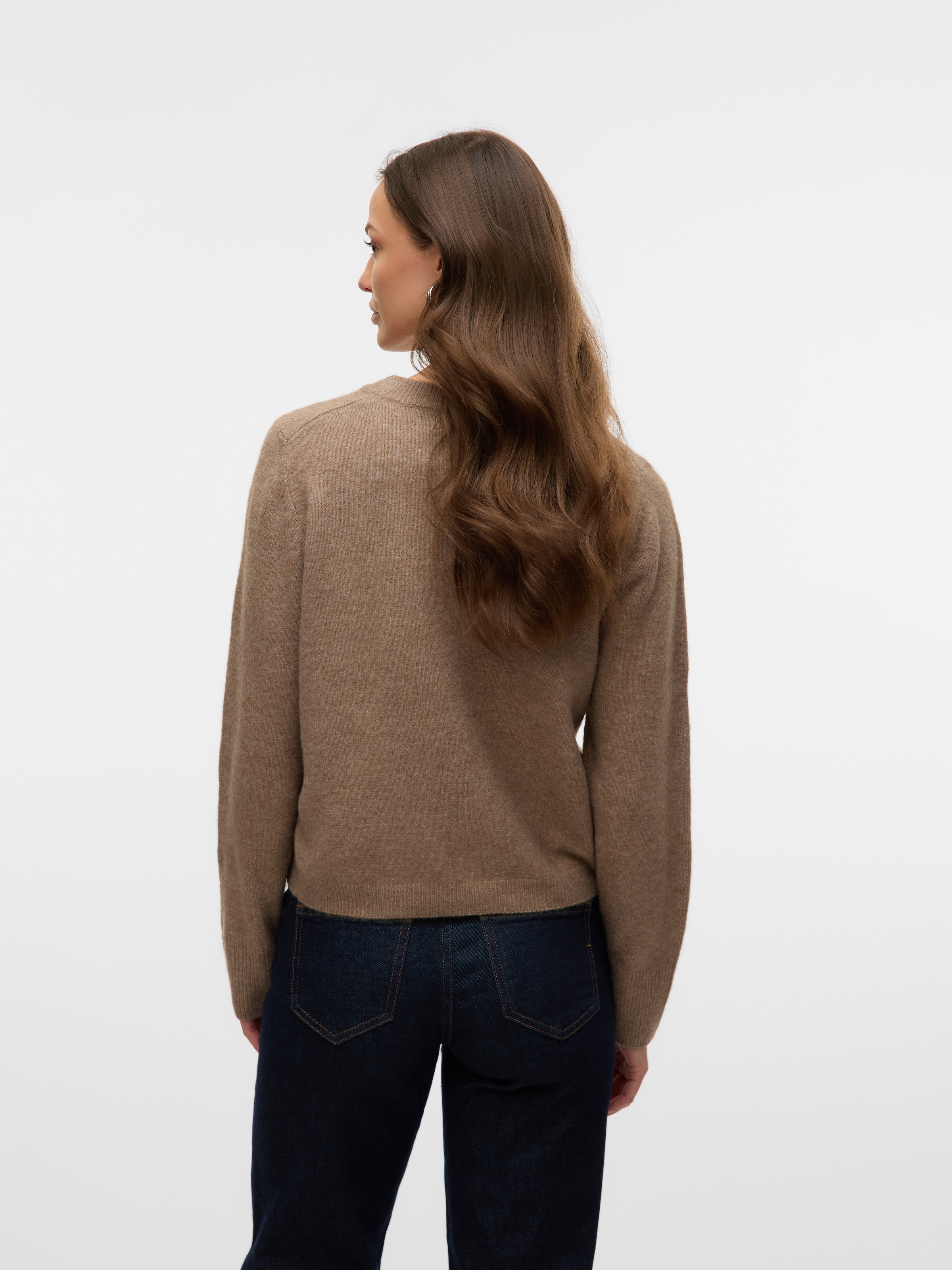 Vero Moda Strickjacke »VMFIONA LS SHORT BUTTON CARDIGAN GA BOO«