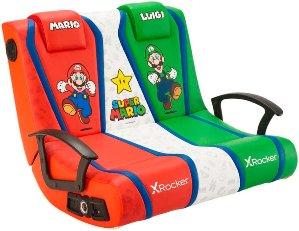 X Rocker Gaming-Stuhl »Nintendo Super Mario™ Dual VS 2.1 Floor Rocker Gaming Bodensessel«