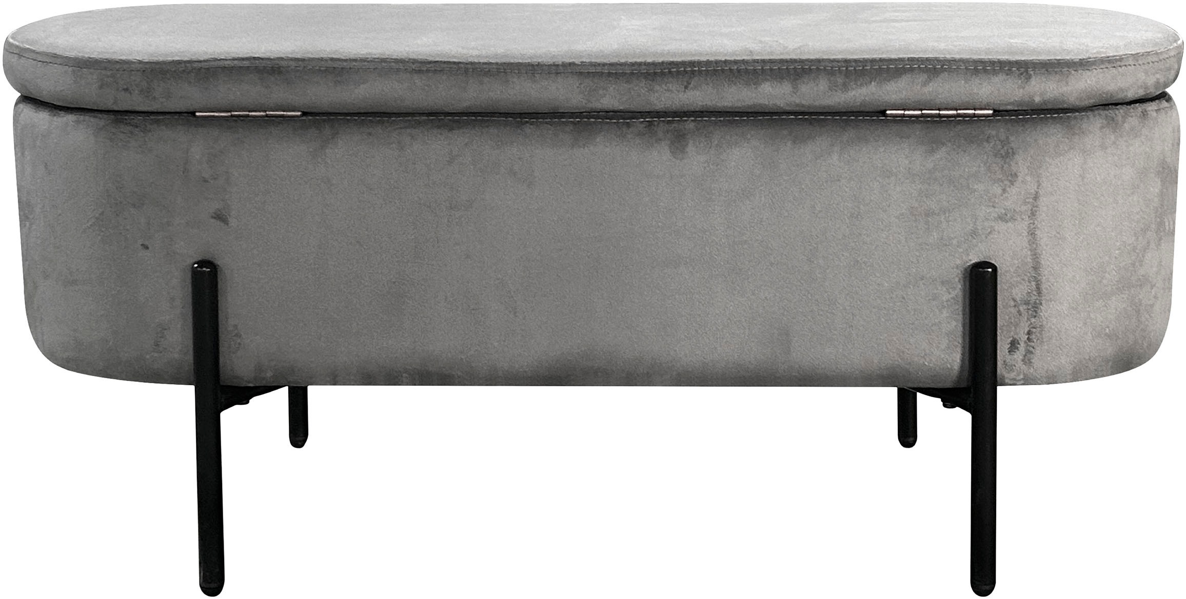 byLIVING Sitzbank »NOVA« Samt, mit Stauraum/Truhe, Innenmaß Truhe 26,5 x 83cm, Höhe: 19 cm