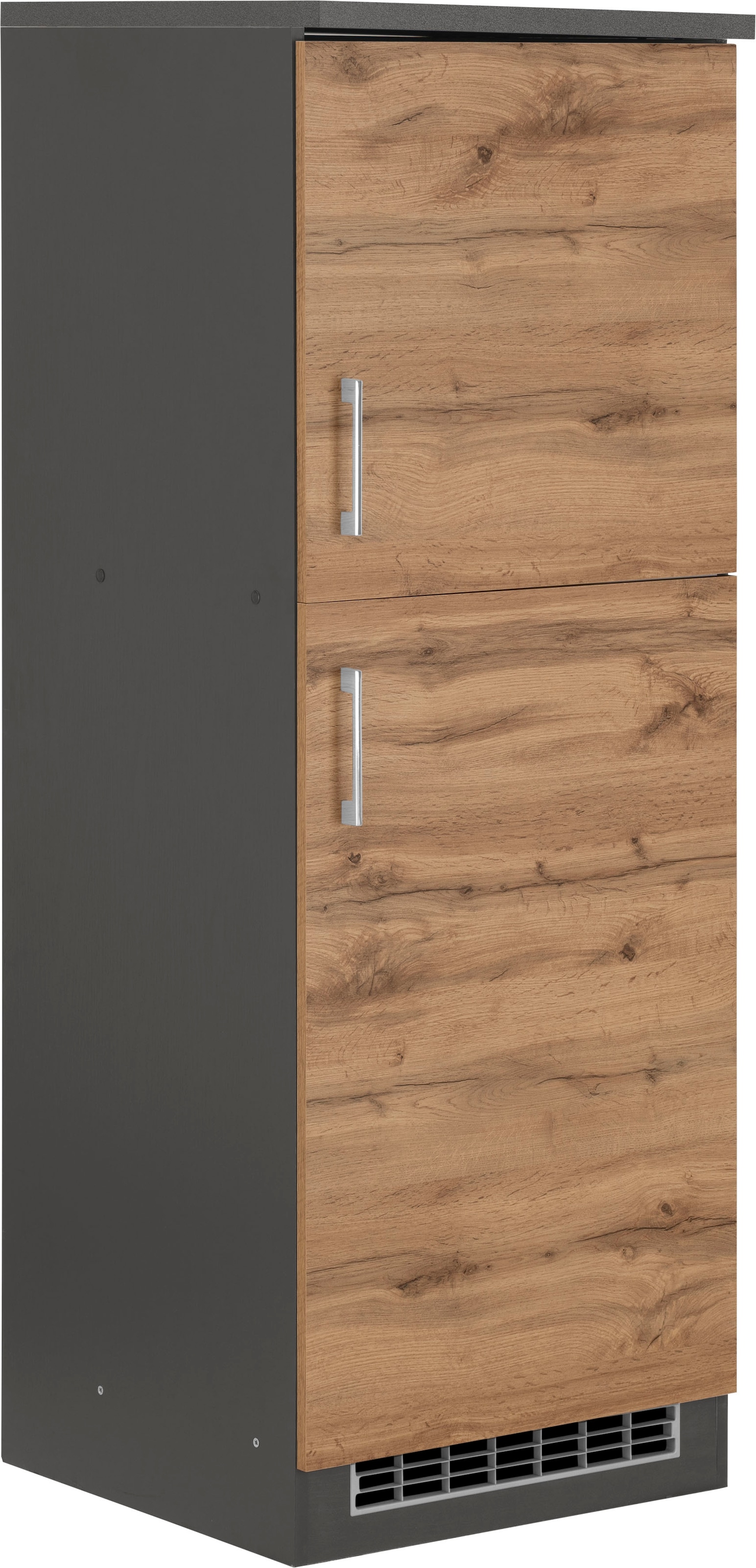 KOCHSTATION Kühlumbauschrank "KS-Colmar" 60 cm breit, 165 cm hoch, geeignet für Einbaukühlschrank 88 cm Nische