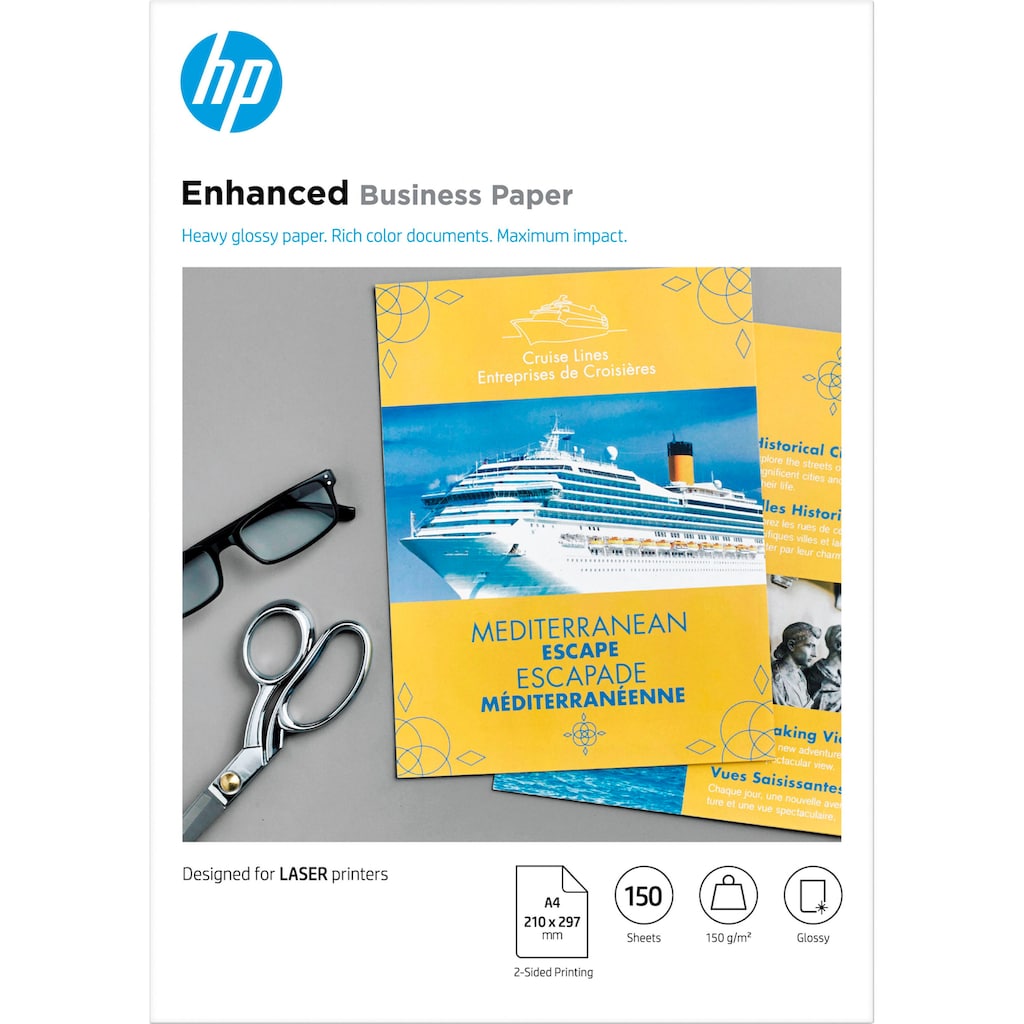 HP Fotopapier »Professional Laser-Papier glänzend«, DIN-A4