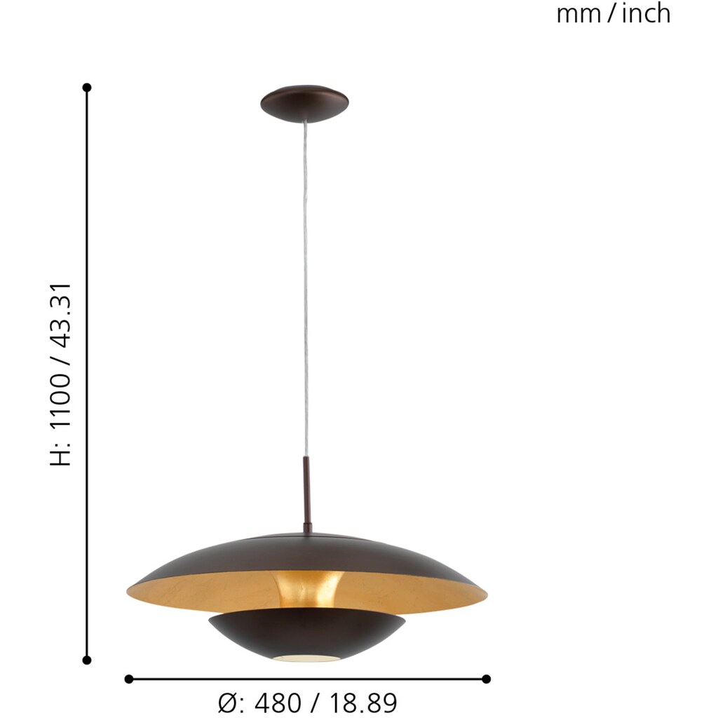 EGLO Pendelleuchte »NUVANO«, 1 flammig-flammig
