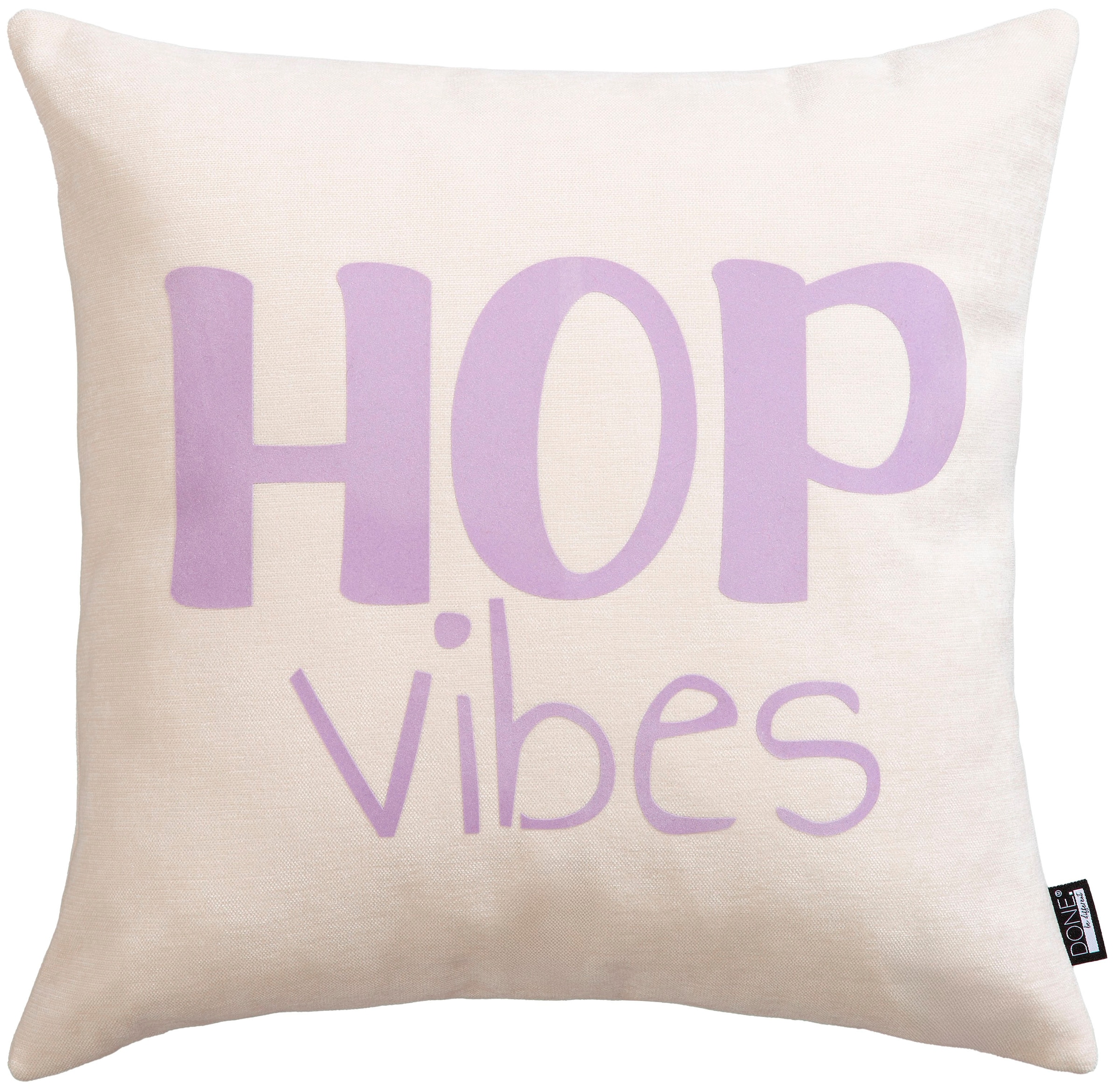 done.® Dekokissen »HOB VIBES« Weicher Chenille-Stoff
Kuschelige Beflockung