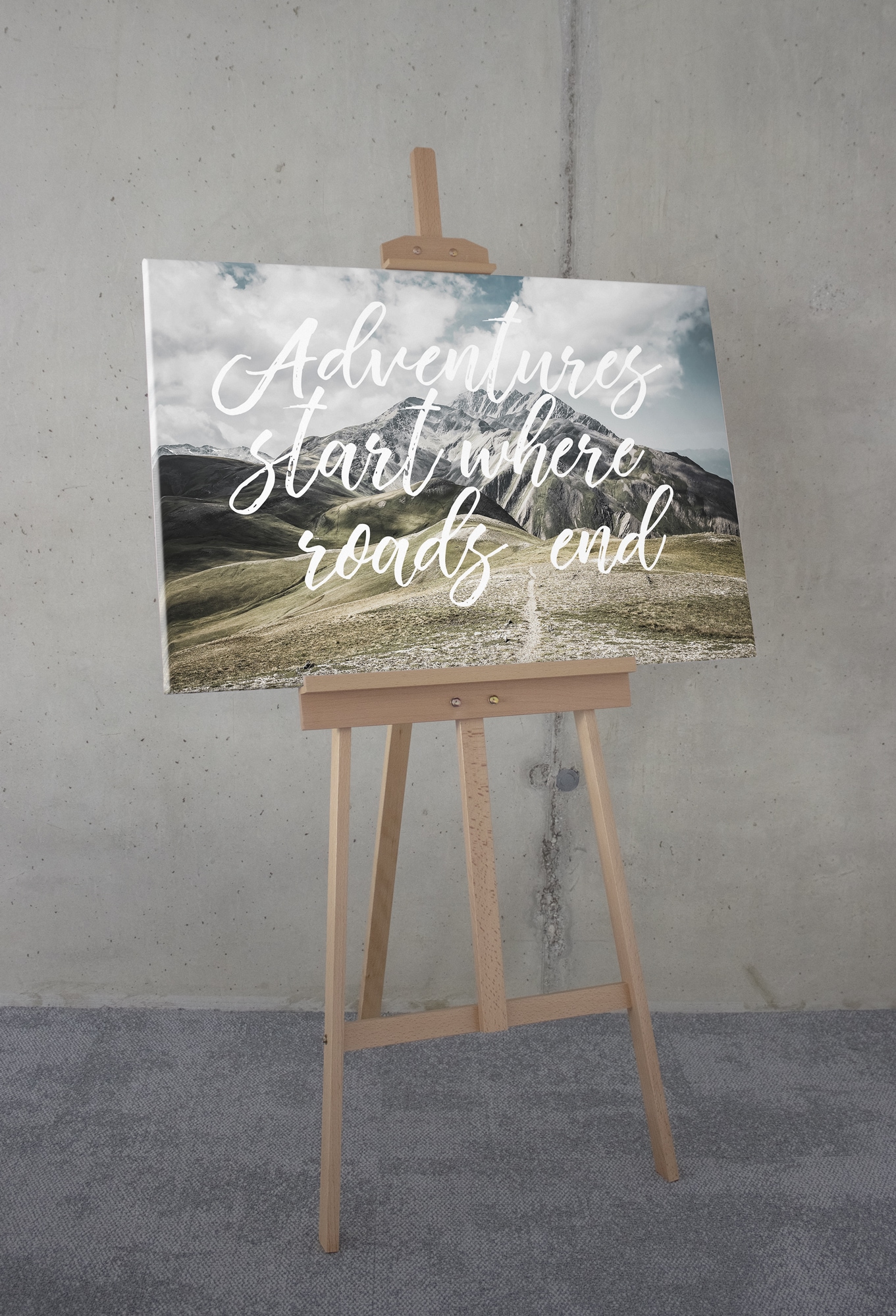 Komar Leinwandbild »Starting Now - Größe 60 x 90 cm«, Natur, (1 St.), Keilrahmenbild mi Echtholzrahmen