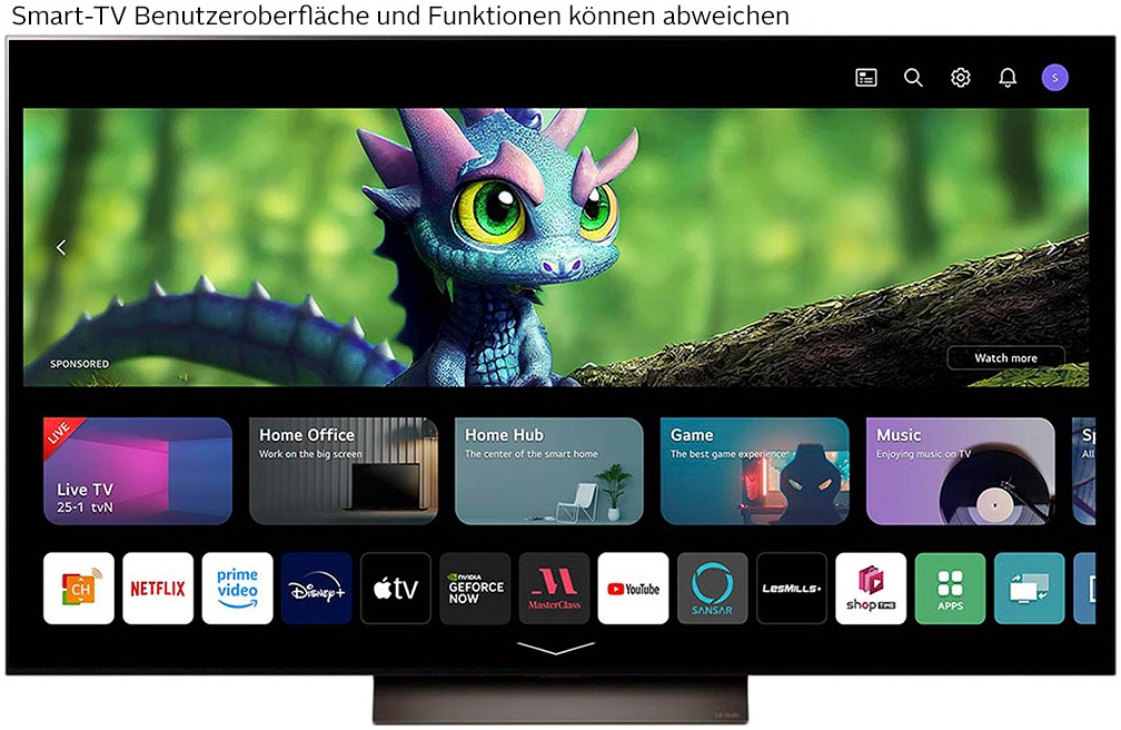 LG OLED-Fernseher »OLED48C47LA«, 4K Ultra HD, Smart-TV