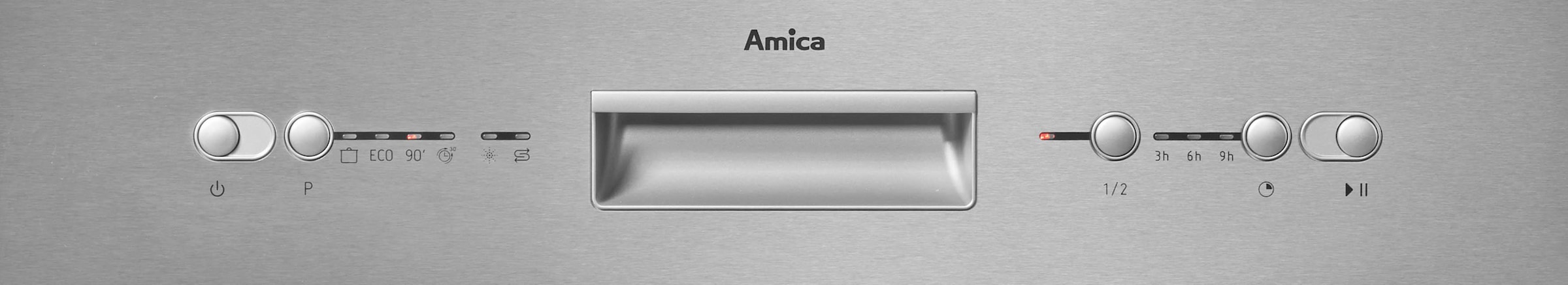 Amica teilintegrierbarer Geschirrspüler »EGSP 14697-1 E«, 12 Maßgedecke, Startzeitvorwahl