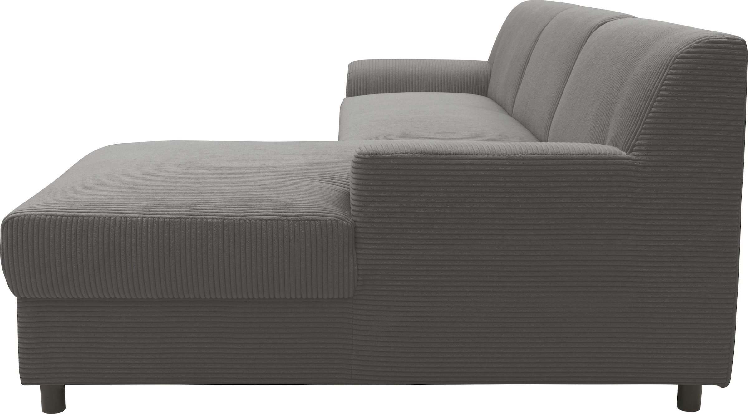 INOSIGN Ecksofa »Turah 2, L-Form, in Cord u. wasserabweisender Microfaser, Federkern«, B/T/H: 241/146/79 cm, incl. Zierkissen, wahlweise mit Bettfunktion