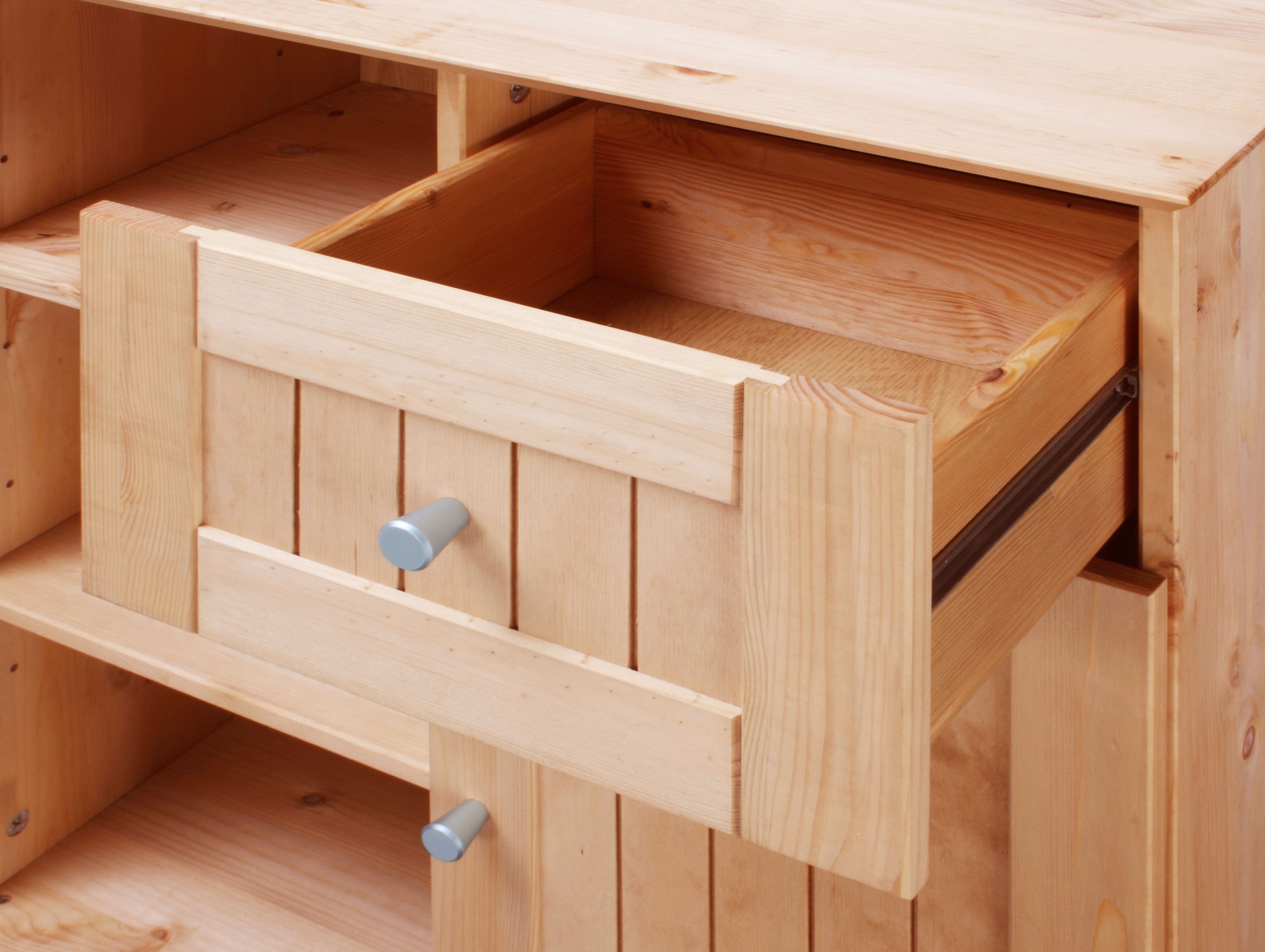 welltime Unterschrank »Venezia Landhaus« Badmöbel, aus massiver Kiefer, 1 Tür, 1 Schublade, Breite 63 cm