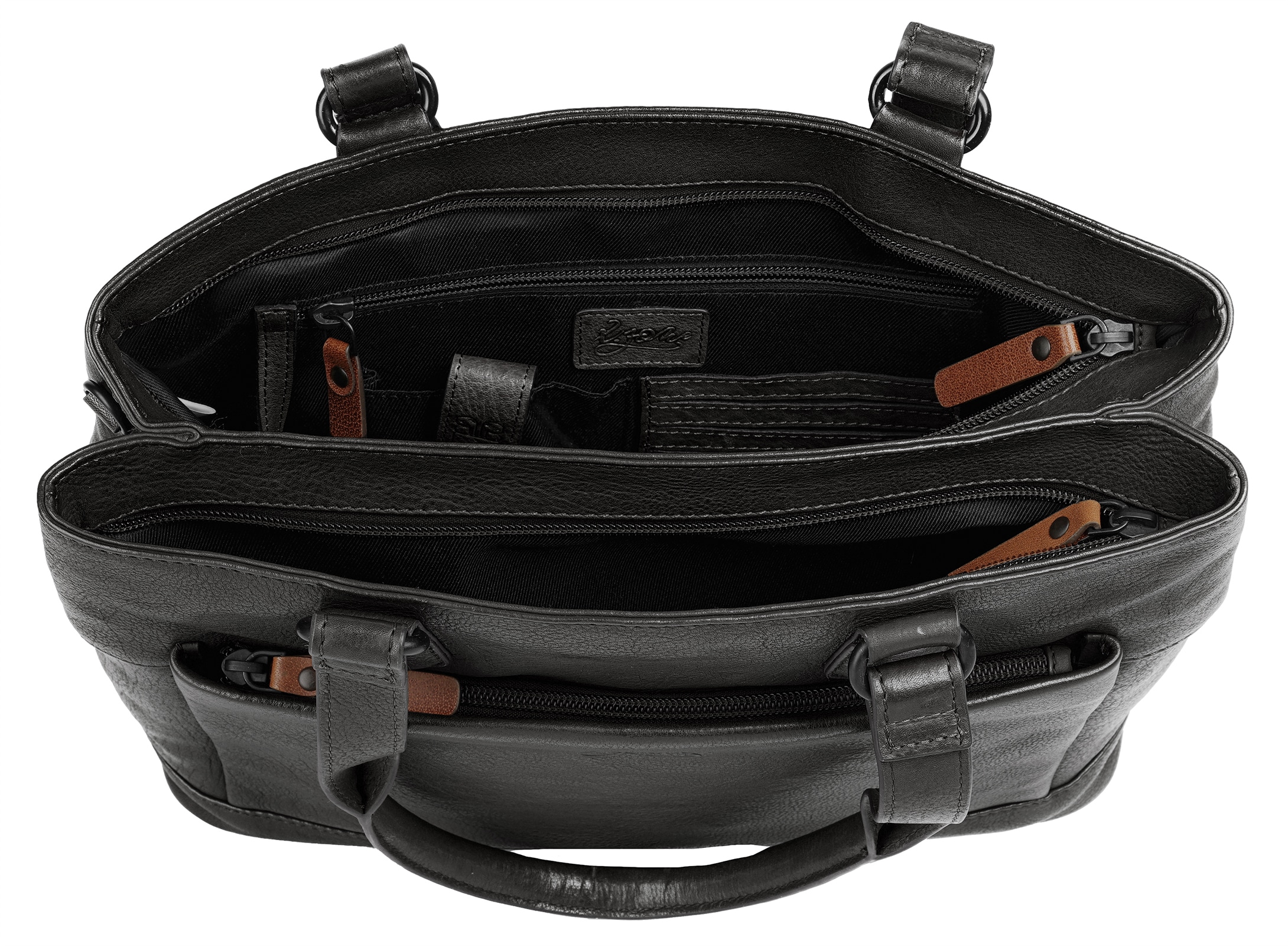 X-Zone Laptoptasche »RFID«, echt Leder