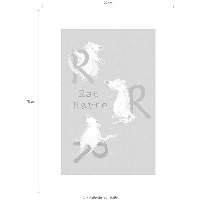 Komar Poster »ABC Animal R«, Buchstaben, (1 St.), Kinderzimmer, Schlafzimmer,  Wohnzimmer online kaufen | mit 3 Jahren XXL Garantie