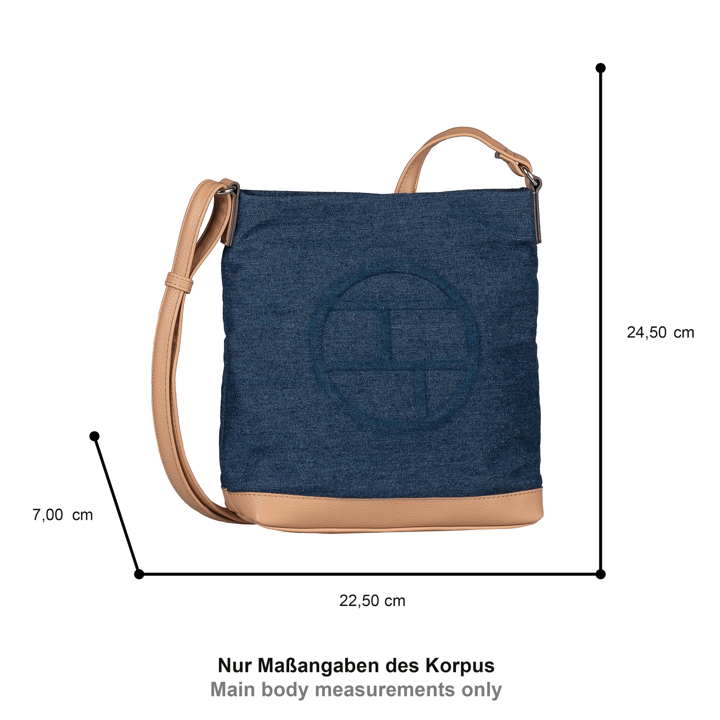 TOM TAILOR Umhängetasche »Gilda« Damen Schultertasche in sommerlichem Streifen-Look