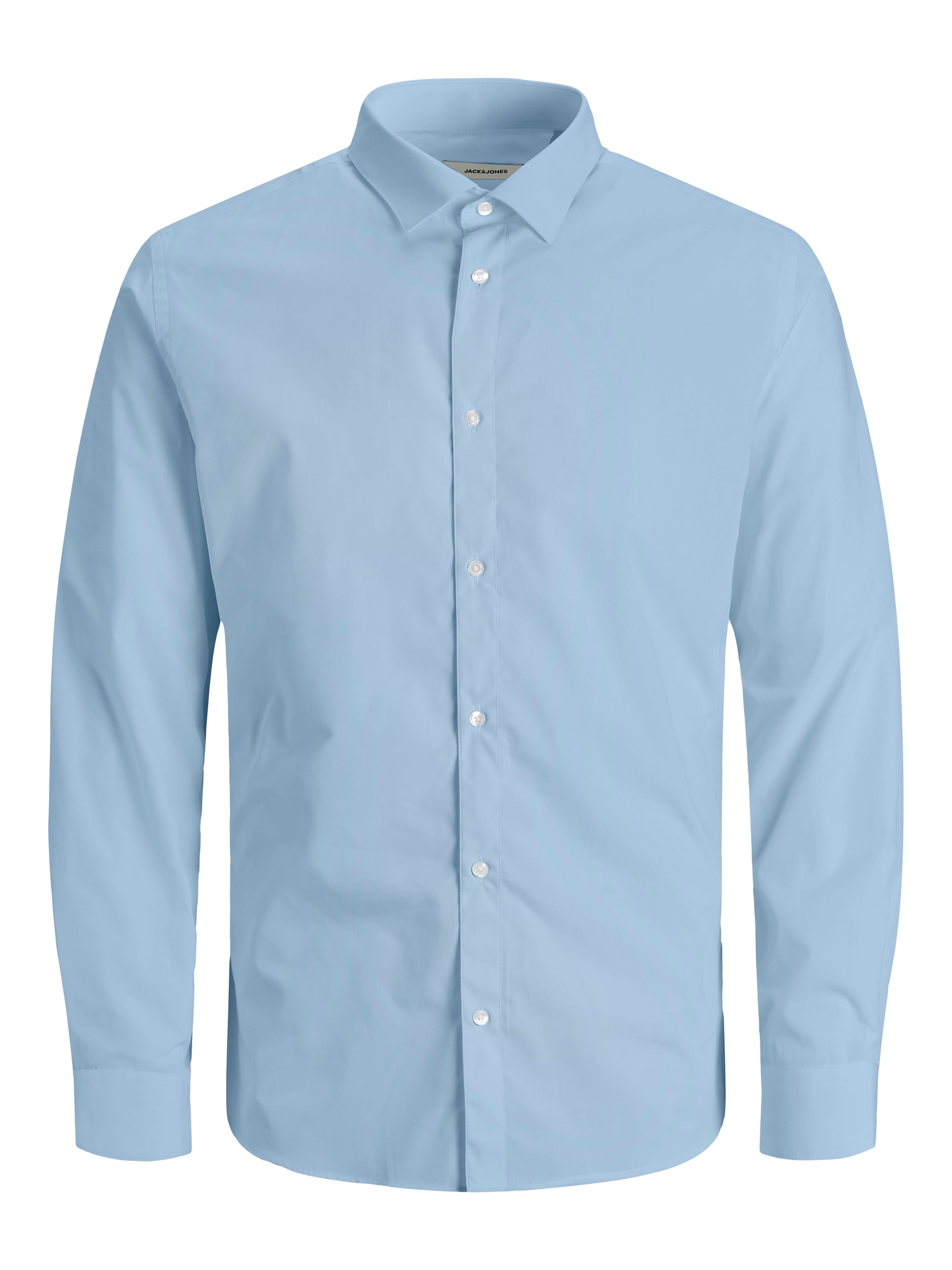 Jack & Jones PlusSize Langarmhemd »JJJOE SHIRT LS PLAIN PLS« Materialmix, normal geschnitten