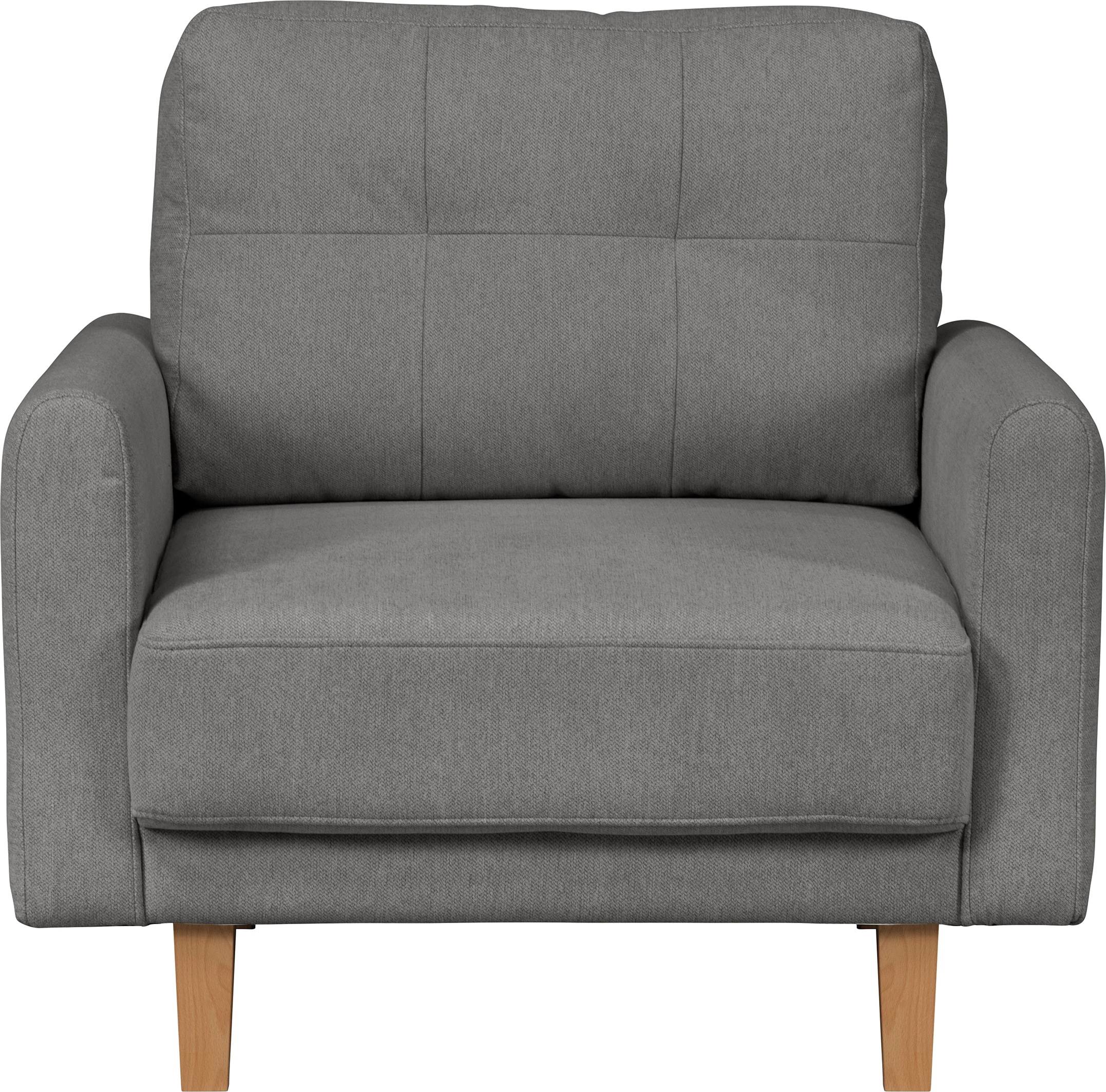 Home affaire Sessel »TRIPLO Relaxsessel mit Wellenunterfederung, Maße B/T/H: 95/100/89 cm« Polstersessel mit Steppung im Rückenkissen, hohe Qualität