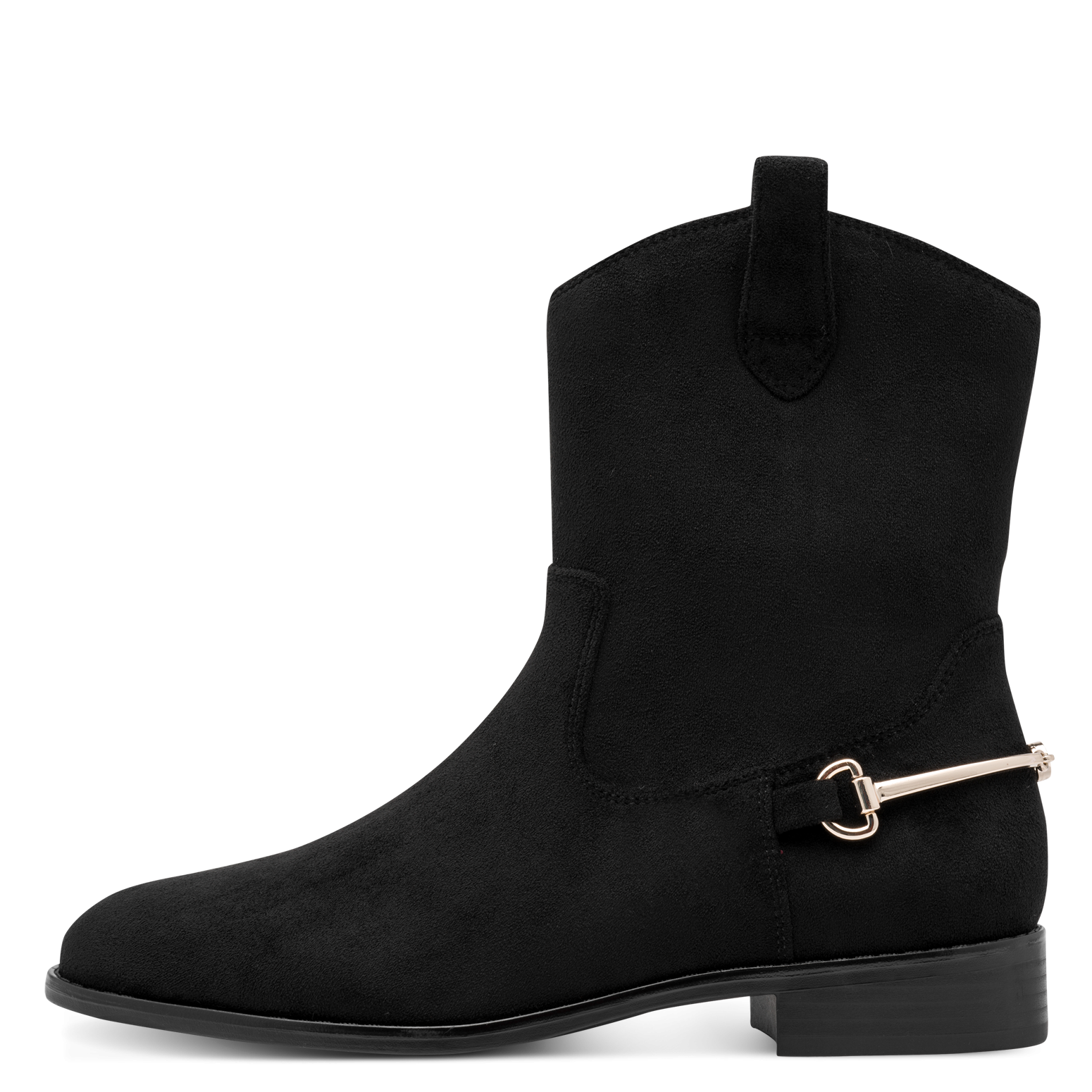 MARCO TOZZI Westernstiefelette  Ankle Boots, Cowboy Stiefel mit modischem Fersenschmuck