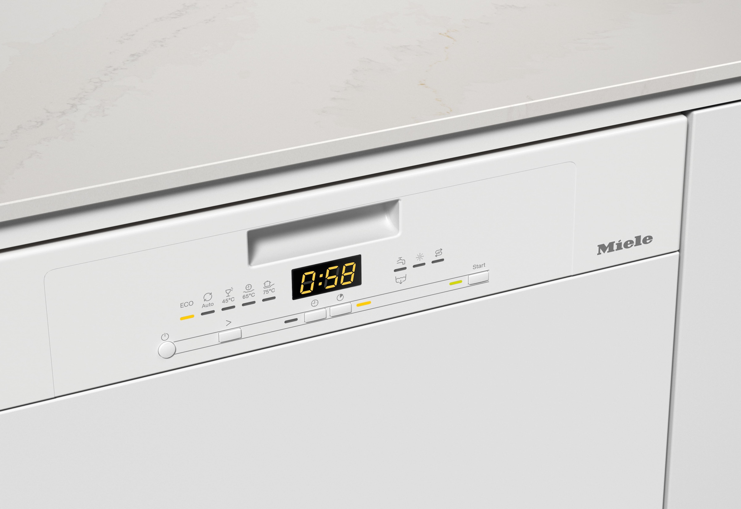 Miele teilintegrierbarer Geschirrspüler »G 5611 SCi Active Brillantweiß«, 14 Maßgedecke