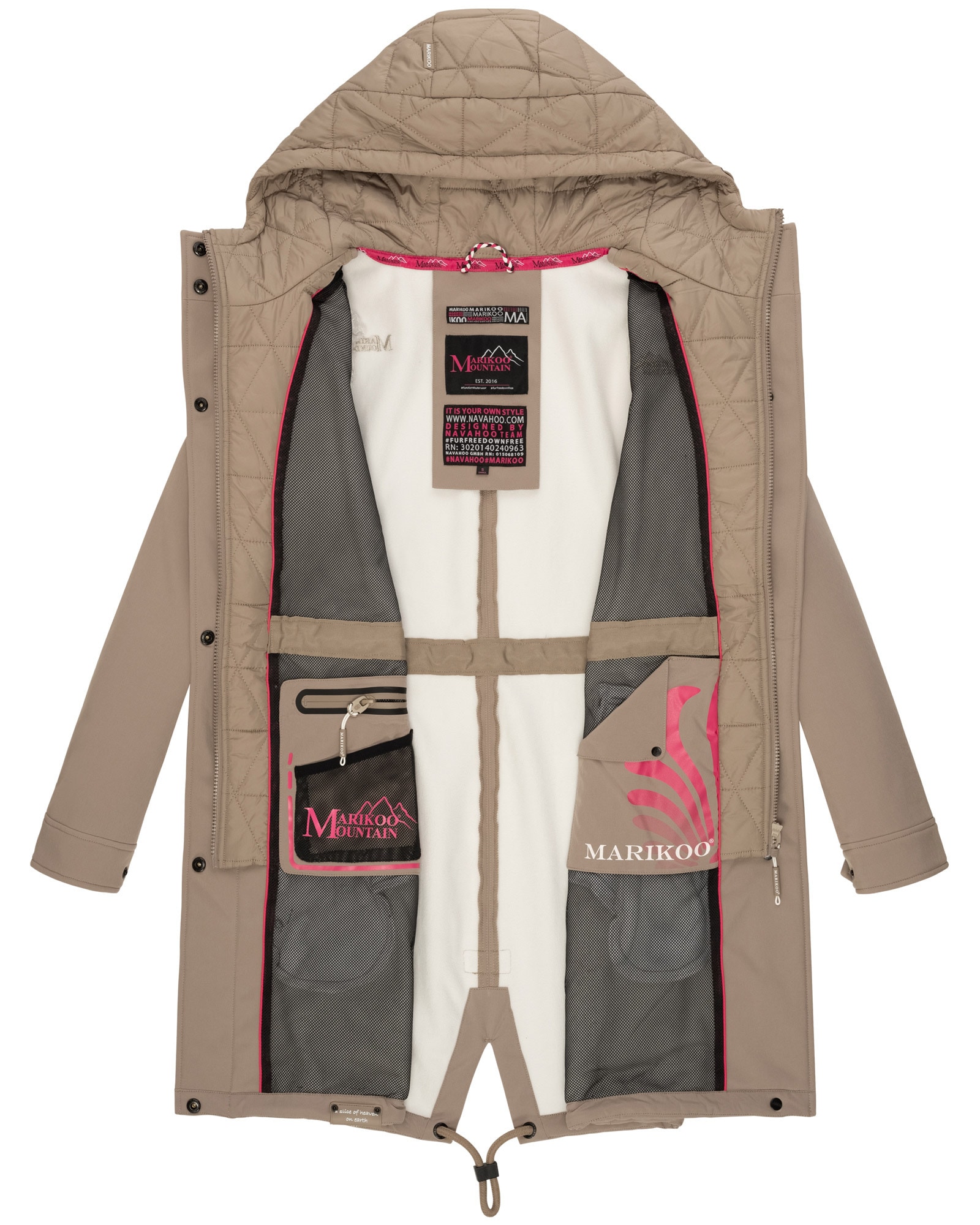 Marikoo Softshelljacke »Marikoo Mount Presanella Damen Jacke B965«