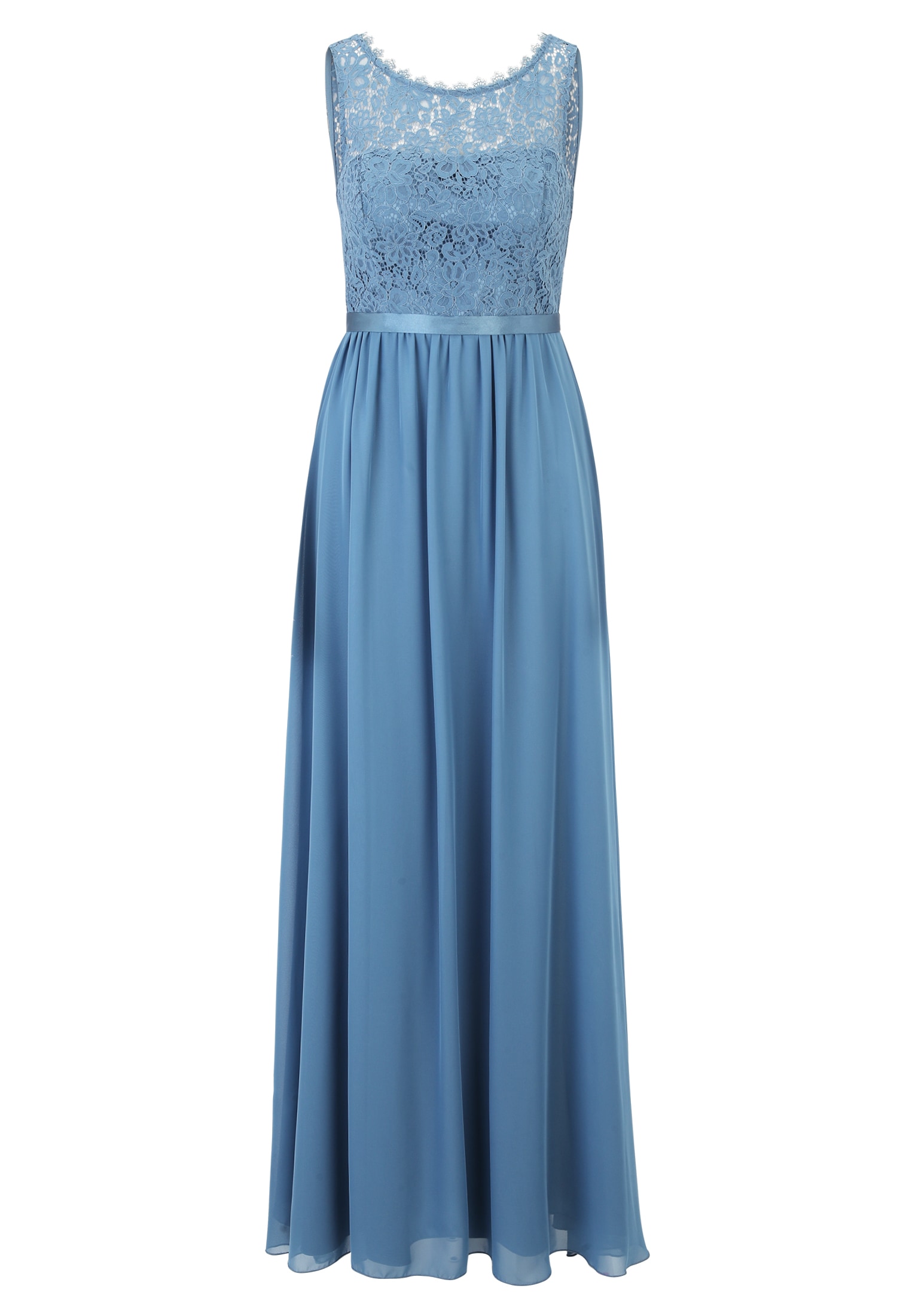 Vera Mont, Damen, Cocktailkleid »Abendkleid mit Spitze«, Hushed Blue, EURO, 30 - EURO, Hushed Blue, Passform: Ausgestellt
