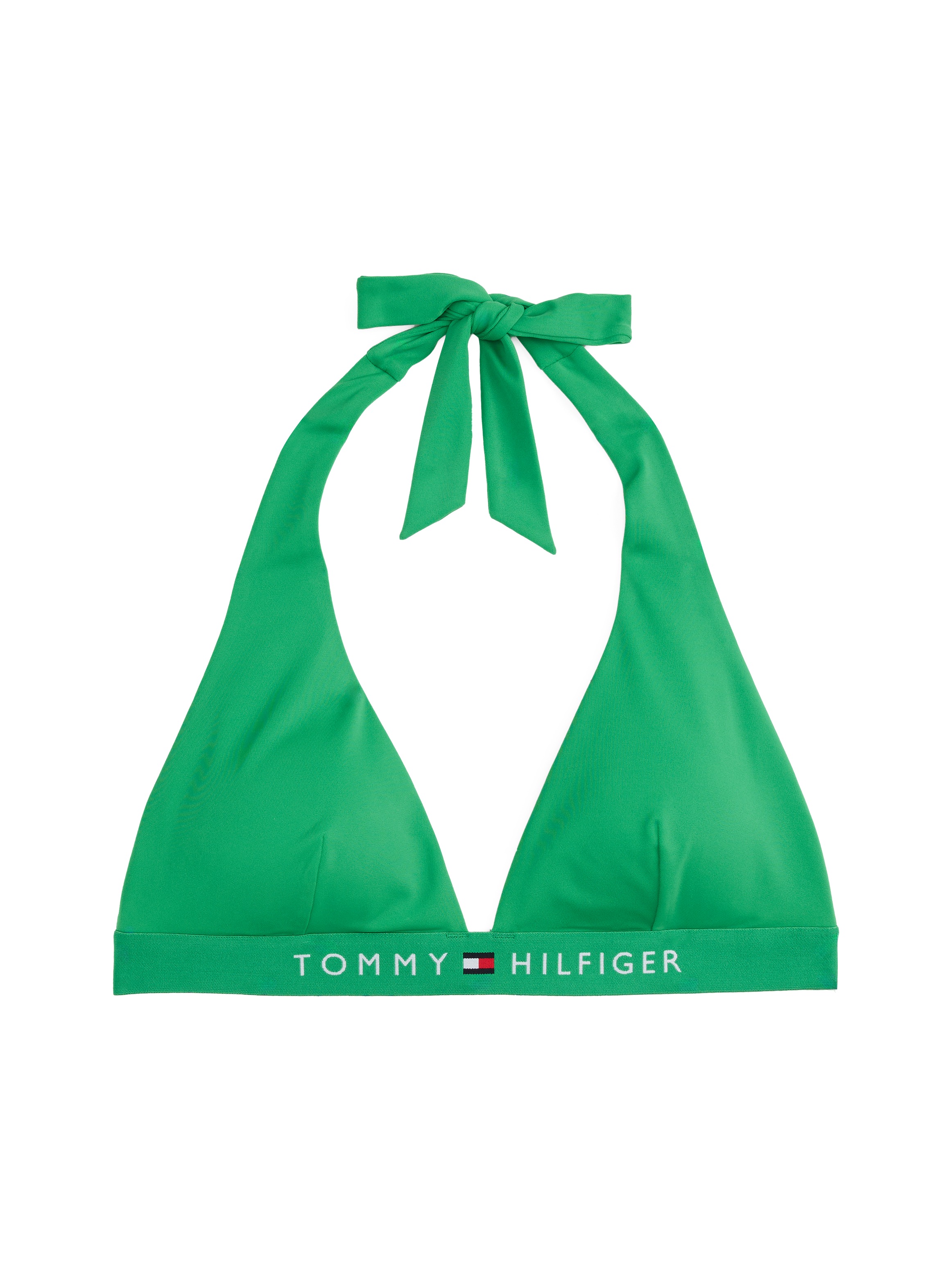 Tommy Hilfiger Swimwear Triangel-Bikini-Top »HALTER RP«, mit Logoschriftzug, mit Steckverschluss
