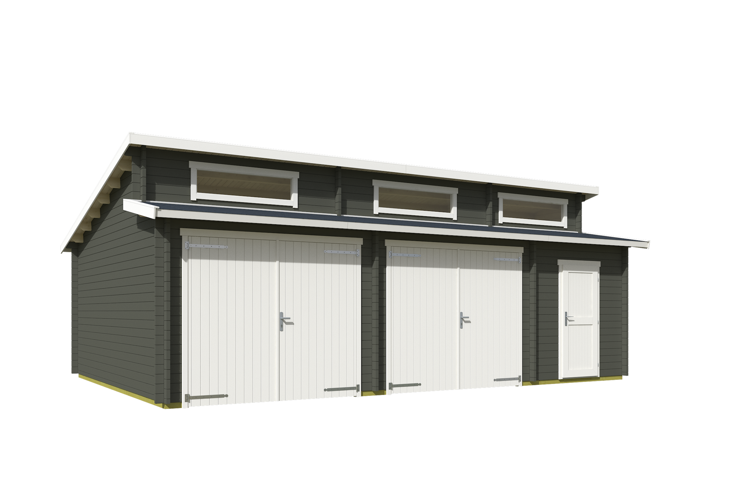 Nordic Holz Garage »HAWAII« BxT: 820x579 cm, 197 cm Einfahrtshöhe, mit Holztor