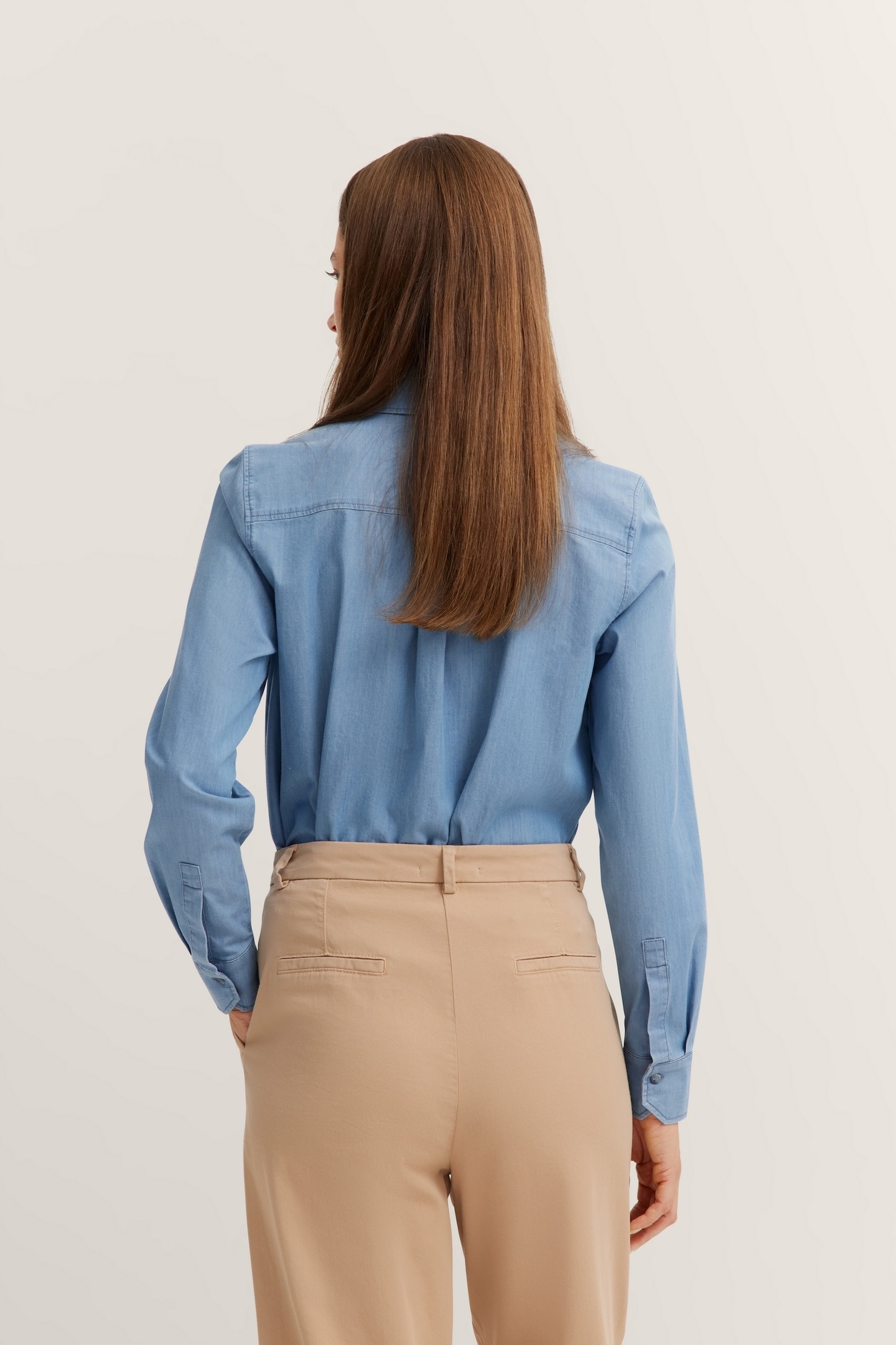 bugatti Hemdbluse, aus elastischer Baumwolle