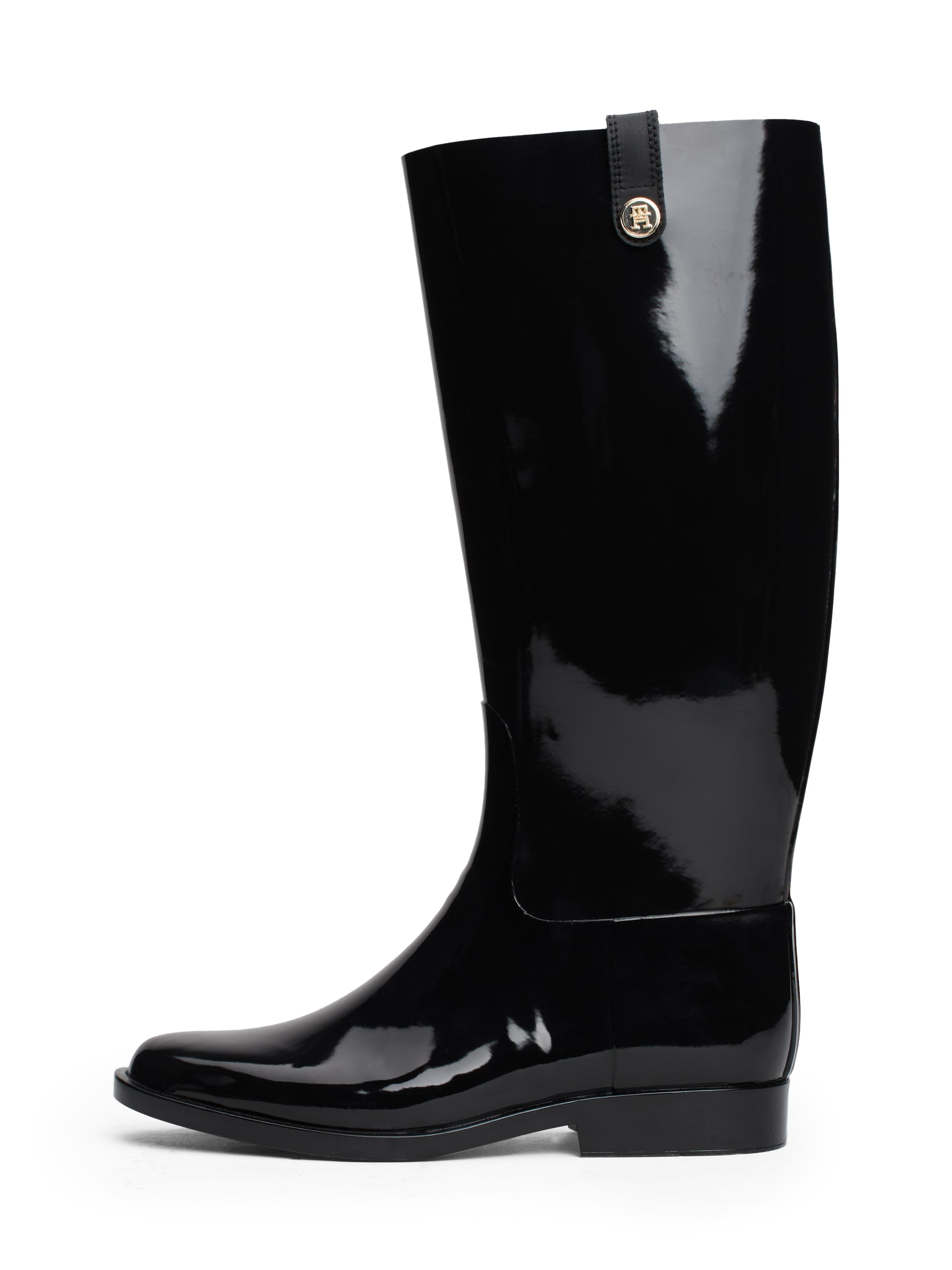 Tommy Hilfiger Stiefel »TH STUD RUBBER LONG RAINBOOT«, Gummistiefel, Langschaftstiefel, Schlupfstiefel mit TH-Logo-Niete