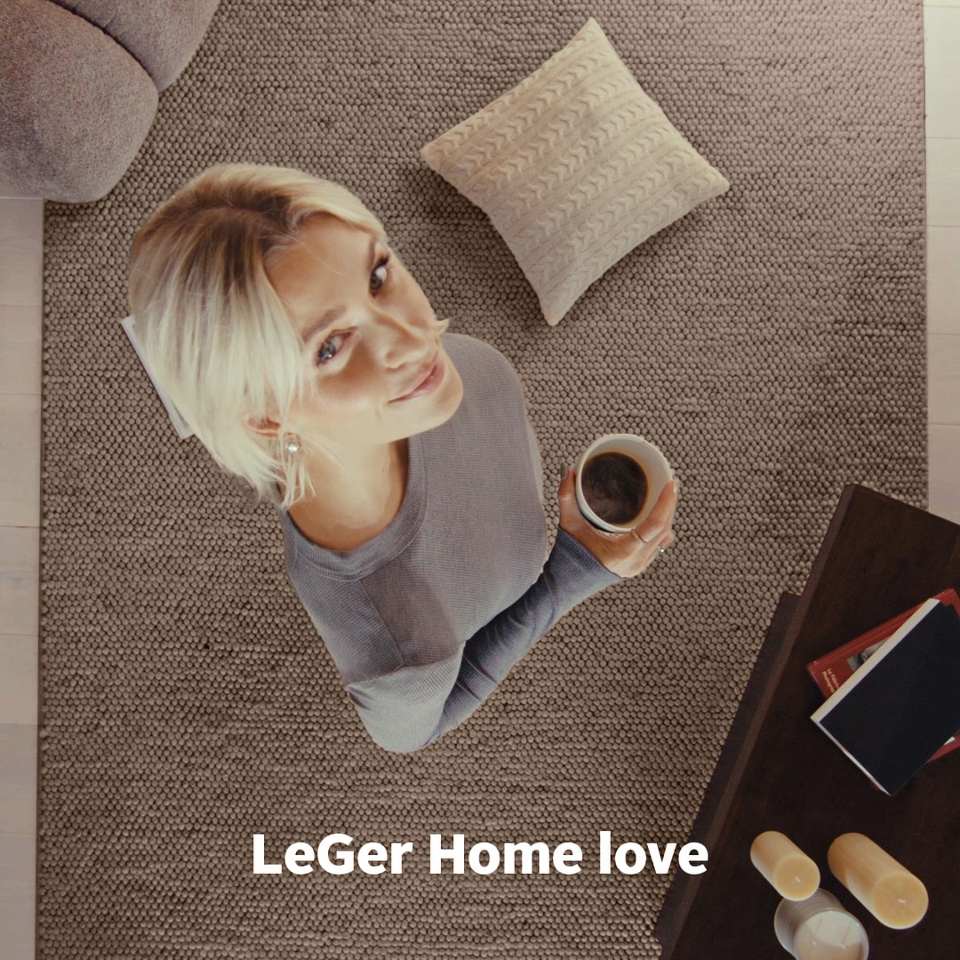 LeGer Home by Lena Gercke Wollteppich »Ainhoa, handgewebt, Wolle« rechteckig 12 mm Höhe einfarbig, Wolle, Teppich, Wohnzimmer, Schlafzimmer, Esszimmer