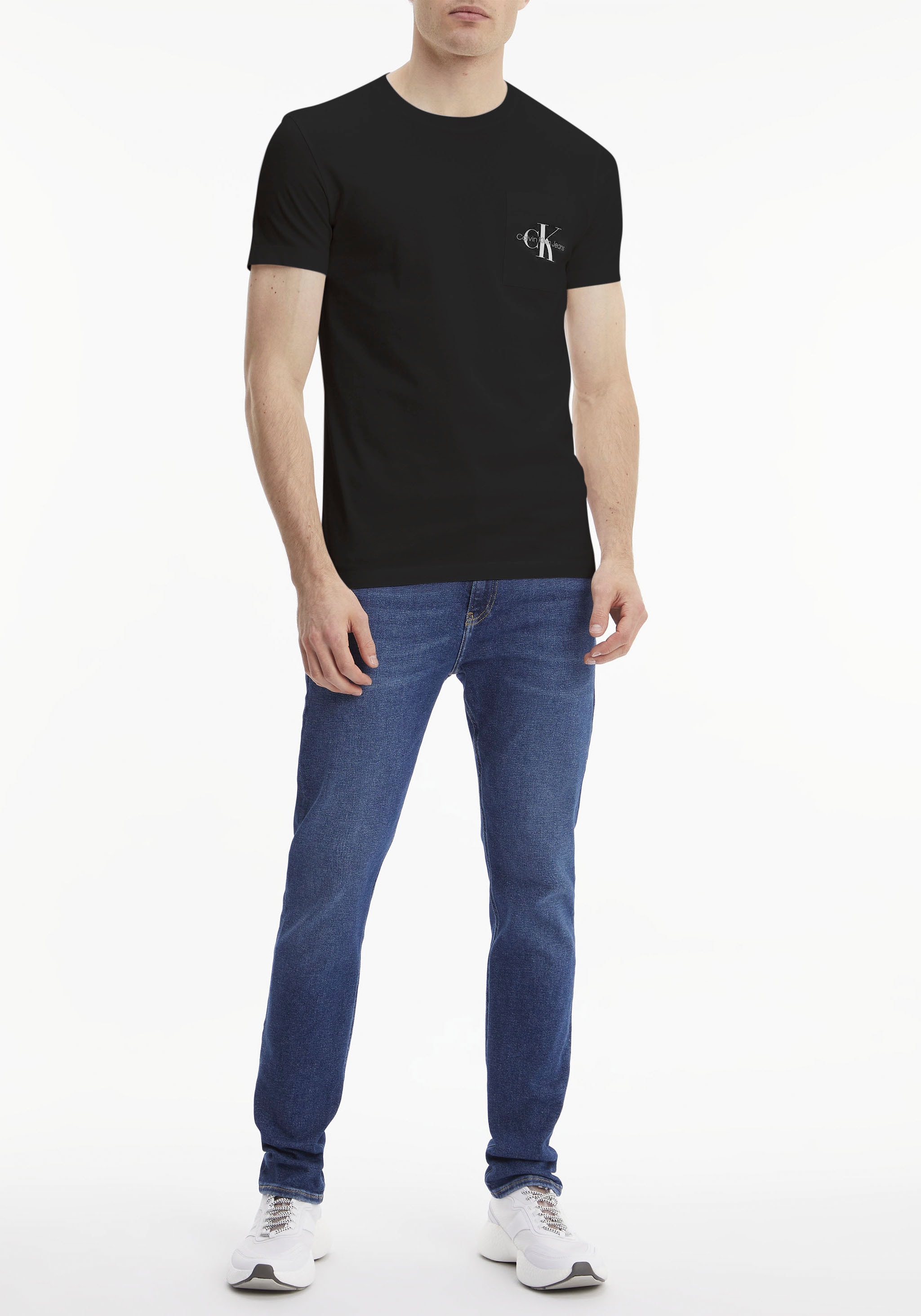 Calvin Klein Jeans T-Shirt »CORE MONOGRAM POCKET SLIM TEE«