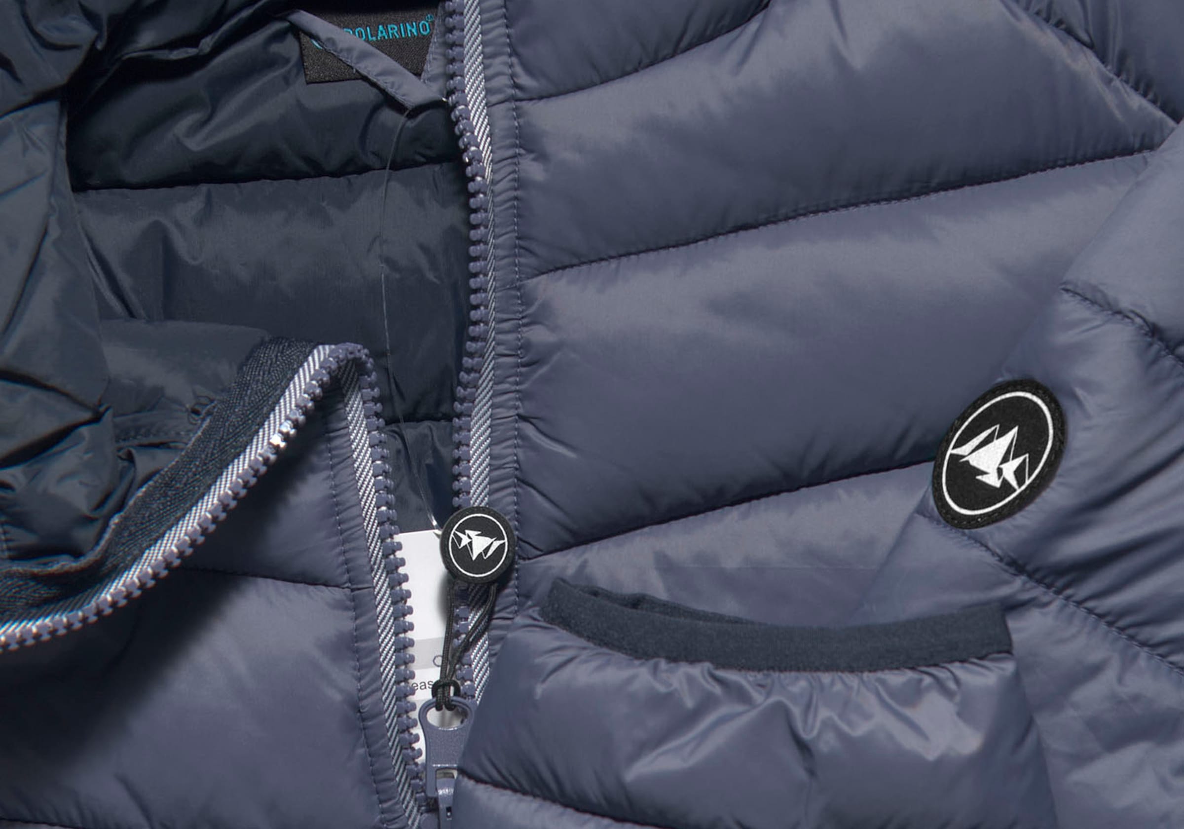 Polarino Steppjacke, mit Kapuze, für kühle Tage, aus leichtem Webmaterial, wasserabweisend