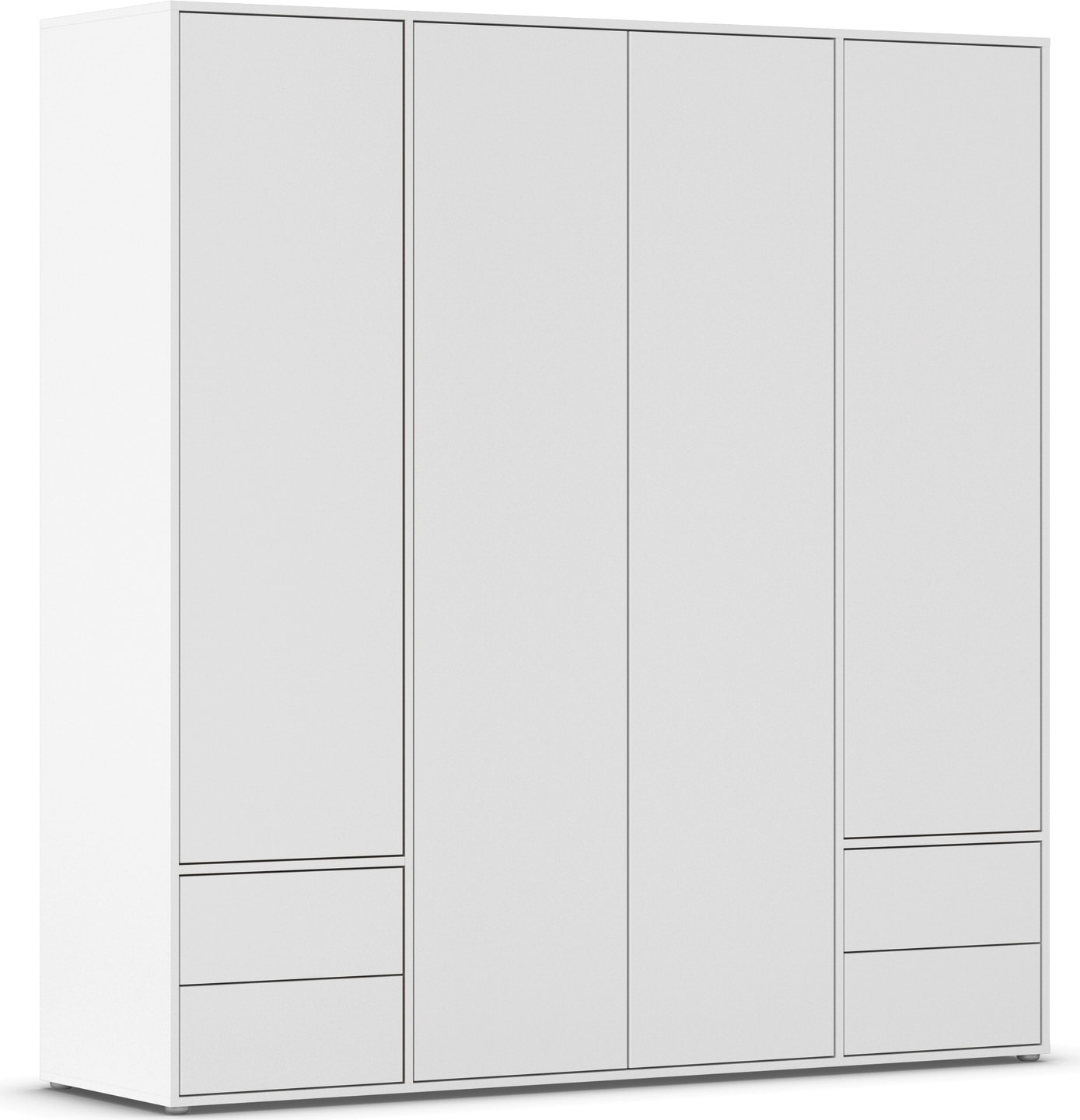 rauch Drehtürenschrank »Kleiderschrank Schrank Garderobe Wäscheschrank NABILA viel Stauraum«, (in 3 verschiedenen Ausstattungen BASIC/CLASSIC/PREMIUM), mit 2 Schubladen und Push-to-Open Funktion TOPSELLER MADE IN GERMANY