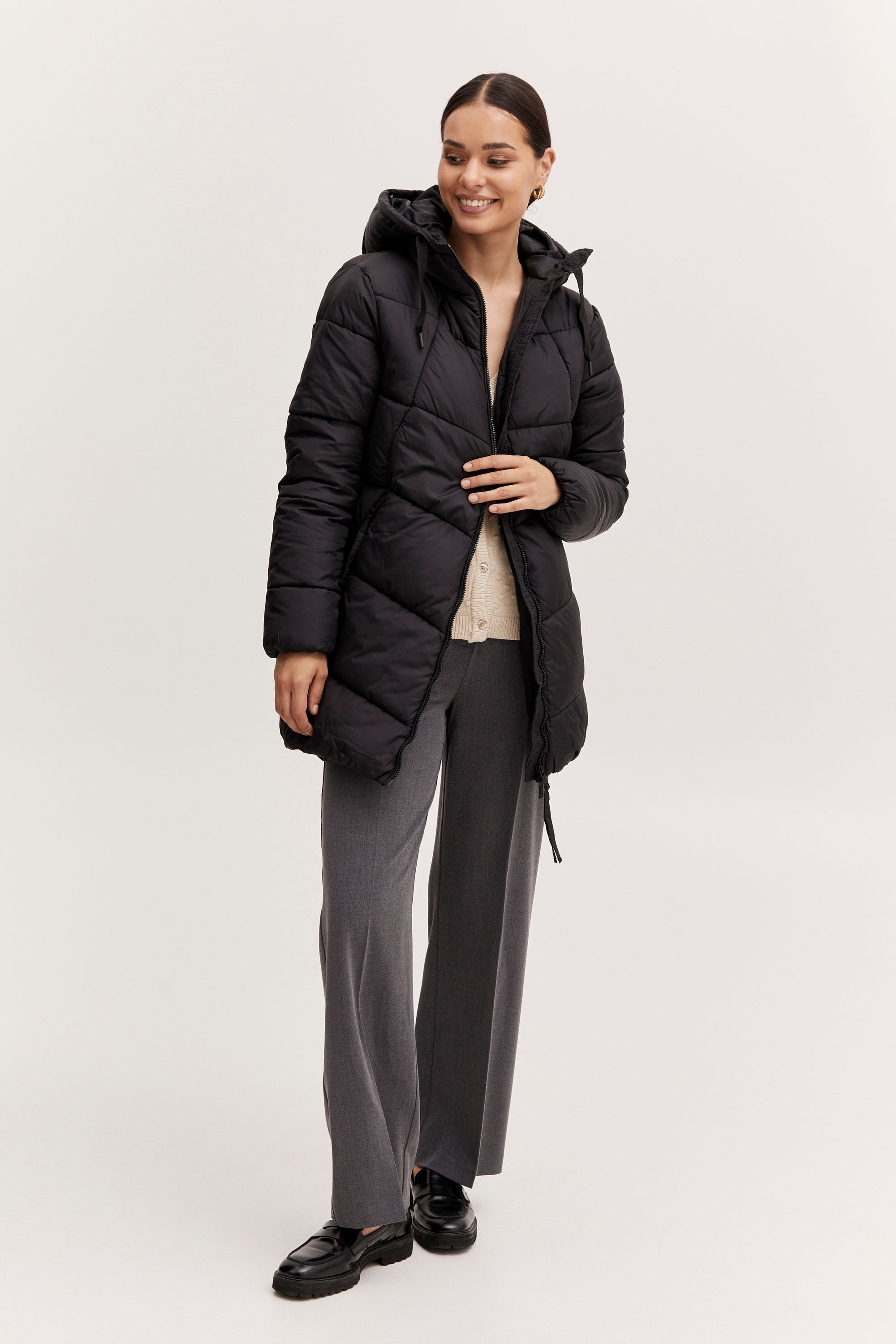b.young Steppjacke »Steppjacke BYBomina«, mit Kapuze