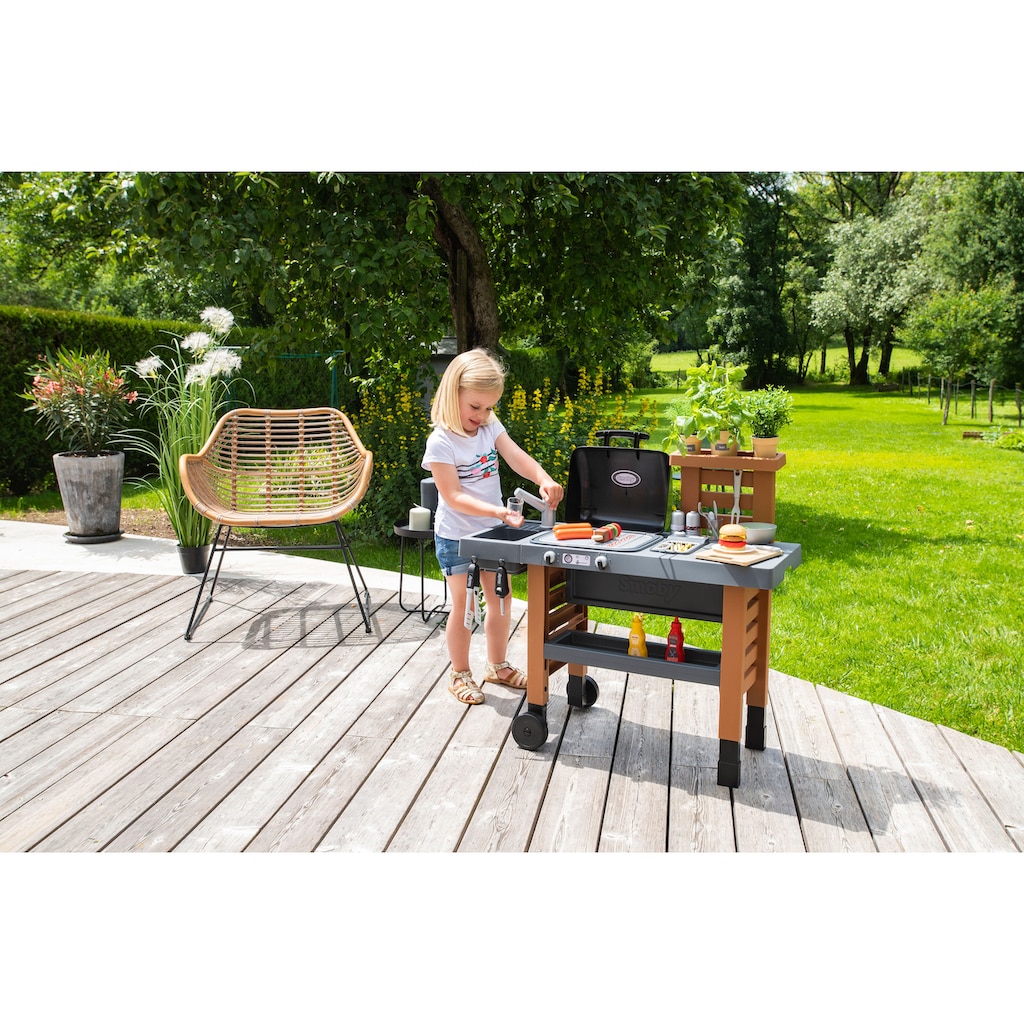 Smoby Spielküche »Outdoor Gartenküche«, mit Grill, Spülbecken und Wasserpumpfunktion; Made in Europe