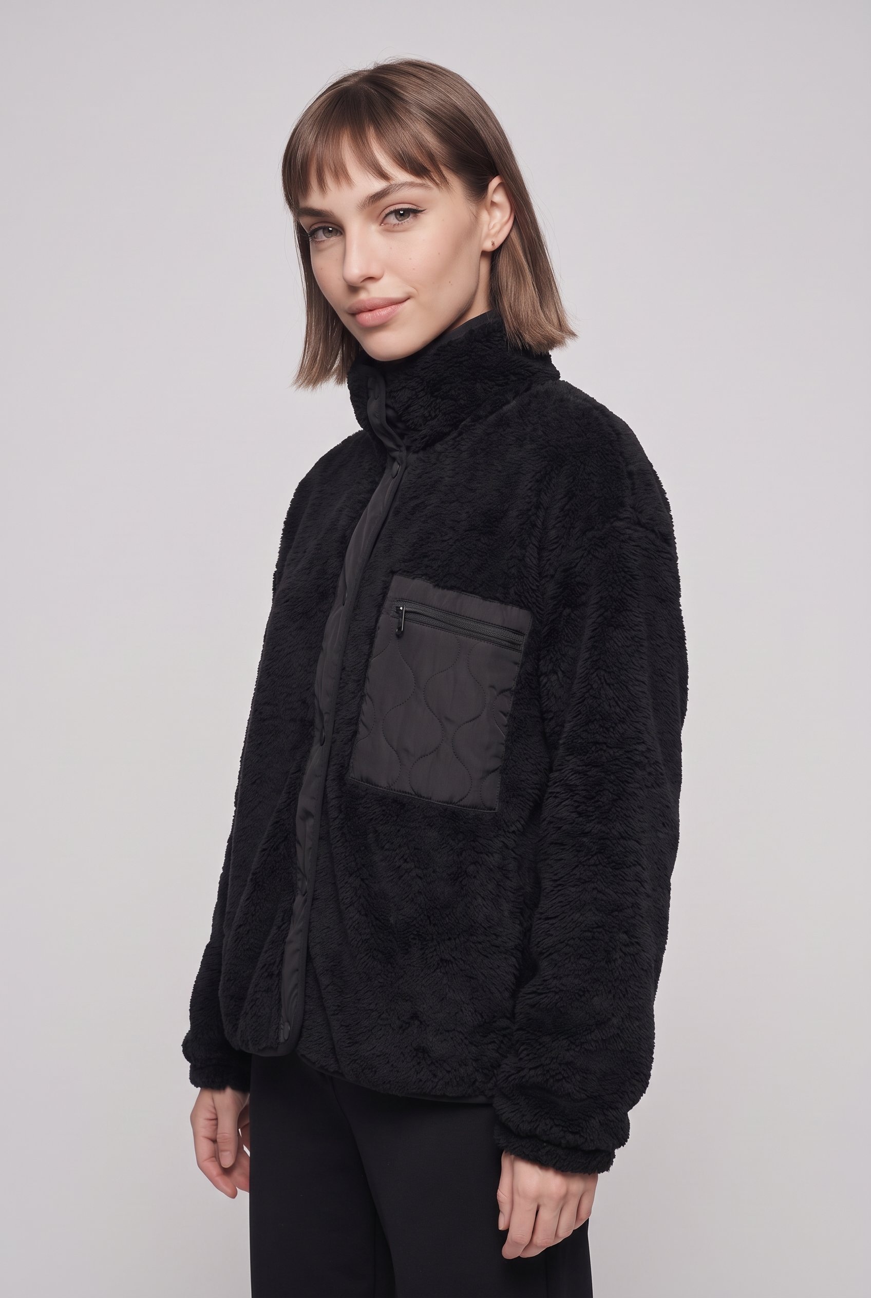 ONLY Plüschjacke »ONLCONTACT LIFE OVERSIZED CC OTW« ohne Kapuze Kunstfaser
