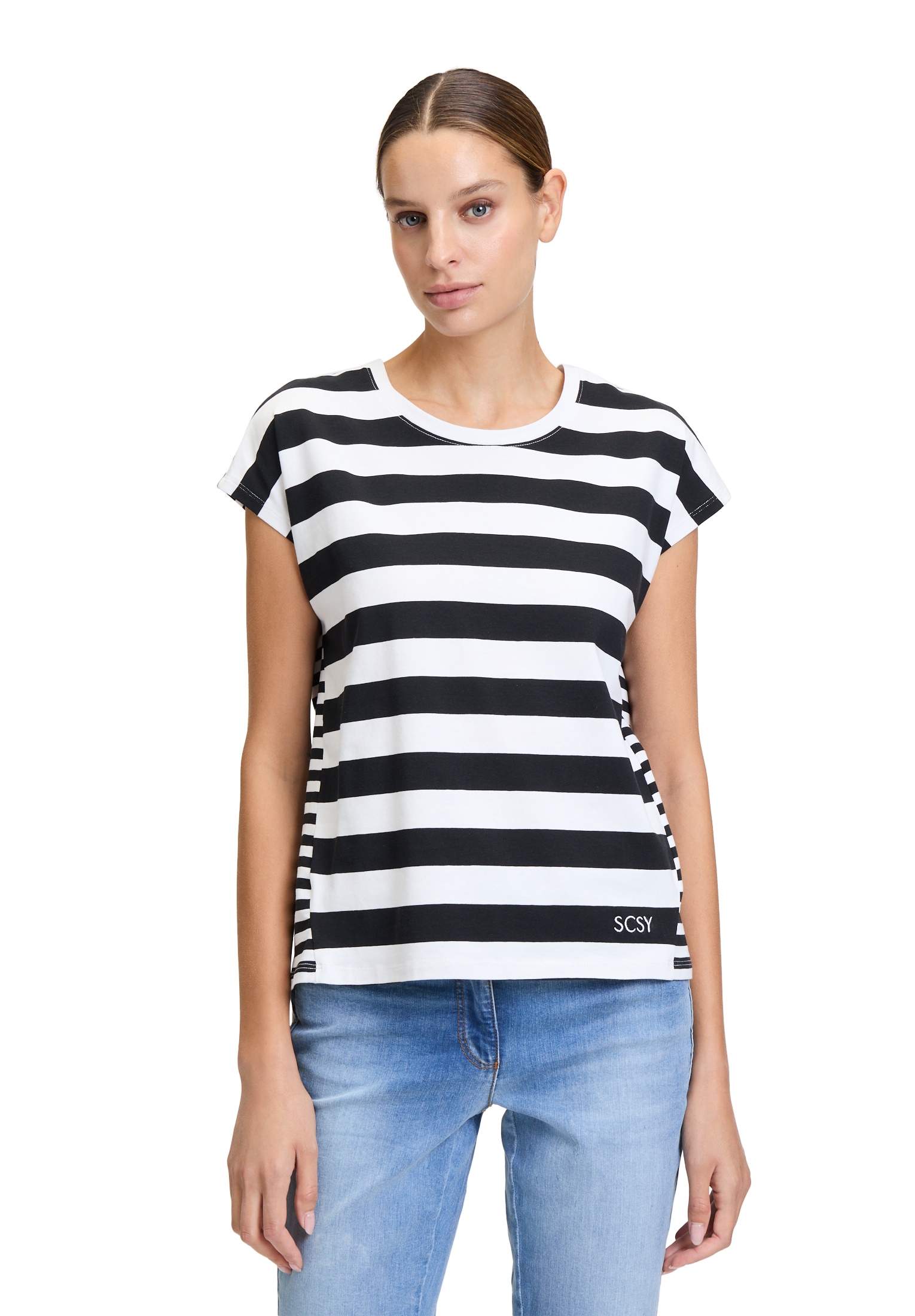 Betty Barclay Kurzarmshirt »Basic Shirt mit Streifen«