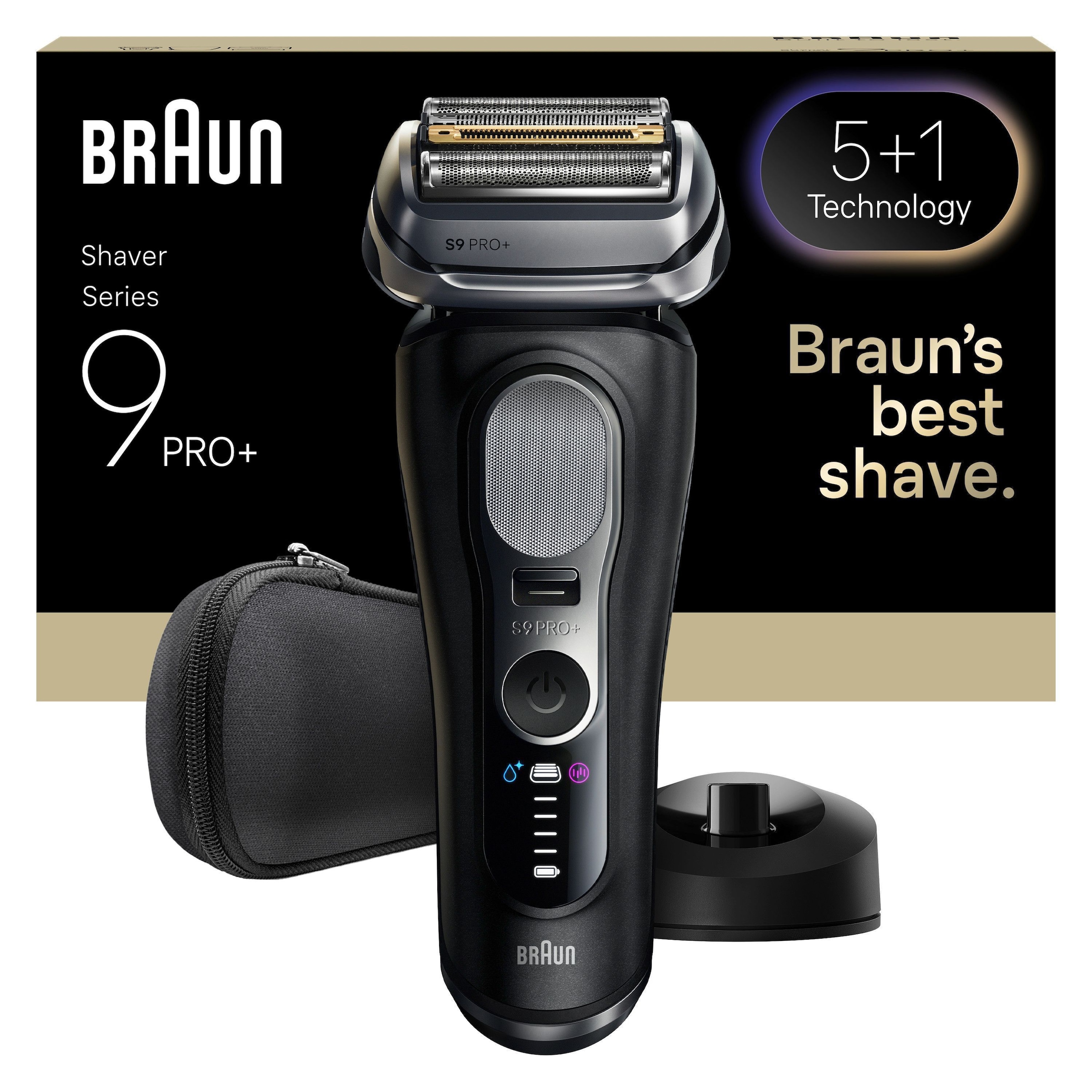 Braun Elektrorasierer »Series 9 9610s«, integrierter Präzisionstrimmer, Pro-SensoAdapt, Ladeständer, 5+1 ultradünne Präzisionsklingen