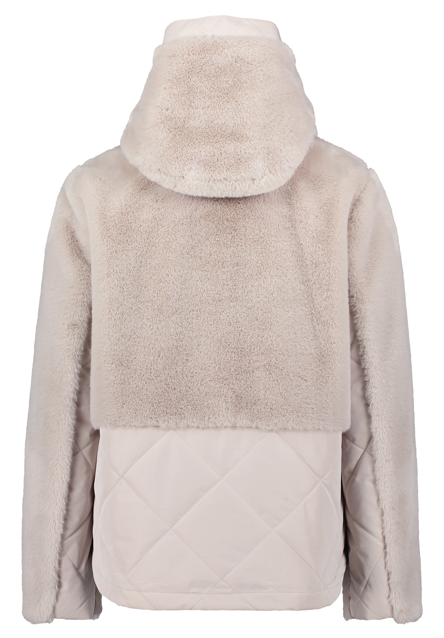 Amber & June Plüschjacke »Plüschjacke mit Kapuze«