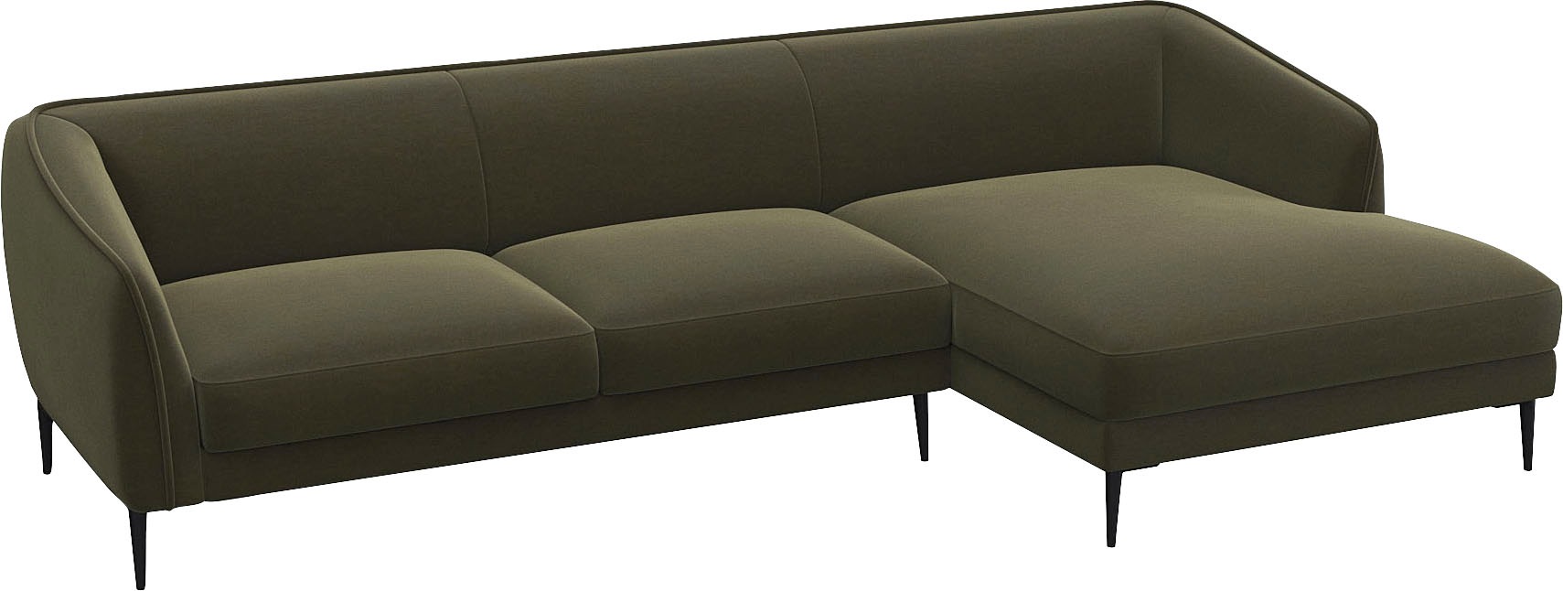 FLEXLUX Ecksofa »Belle Designsofa, L-Form, B/T 288/149 cm«, Skandinavisches Design, In hochwertiger Verarbeitung