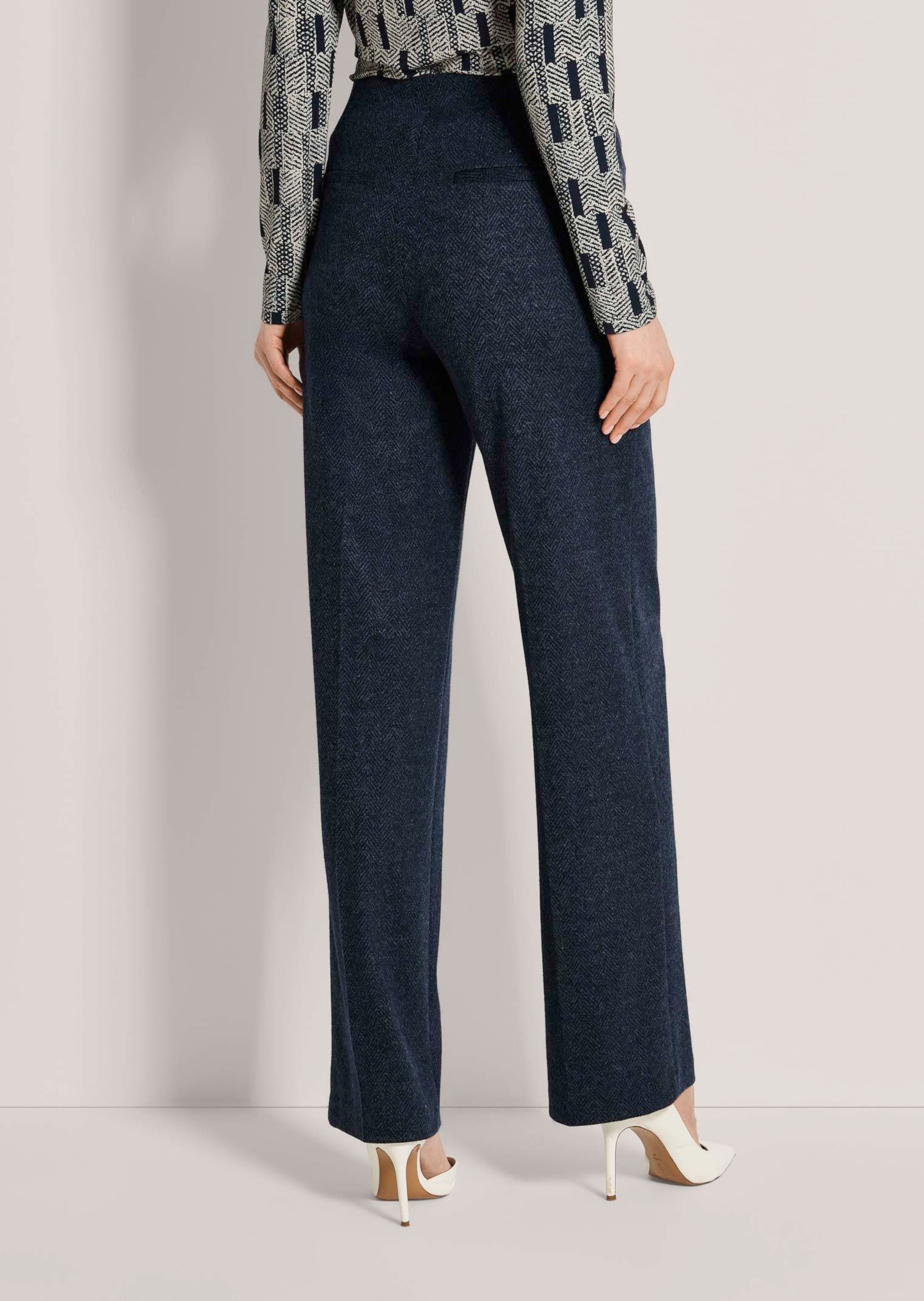 MADELEINE Bügelfaltenhose »Palazzohose Palazzohose mit weitem Bein«  Hose mit weitem Bein und Biese