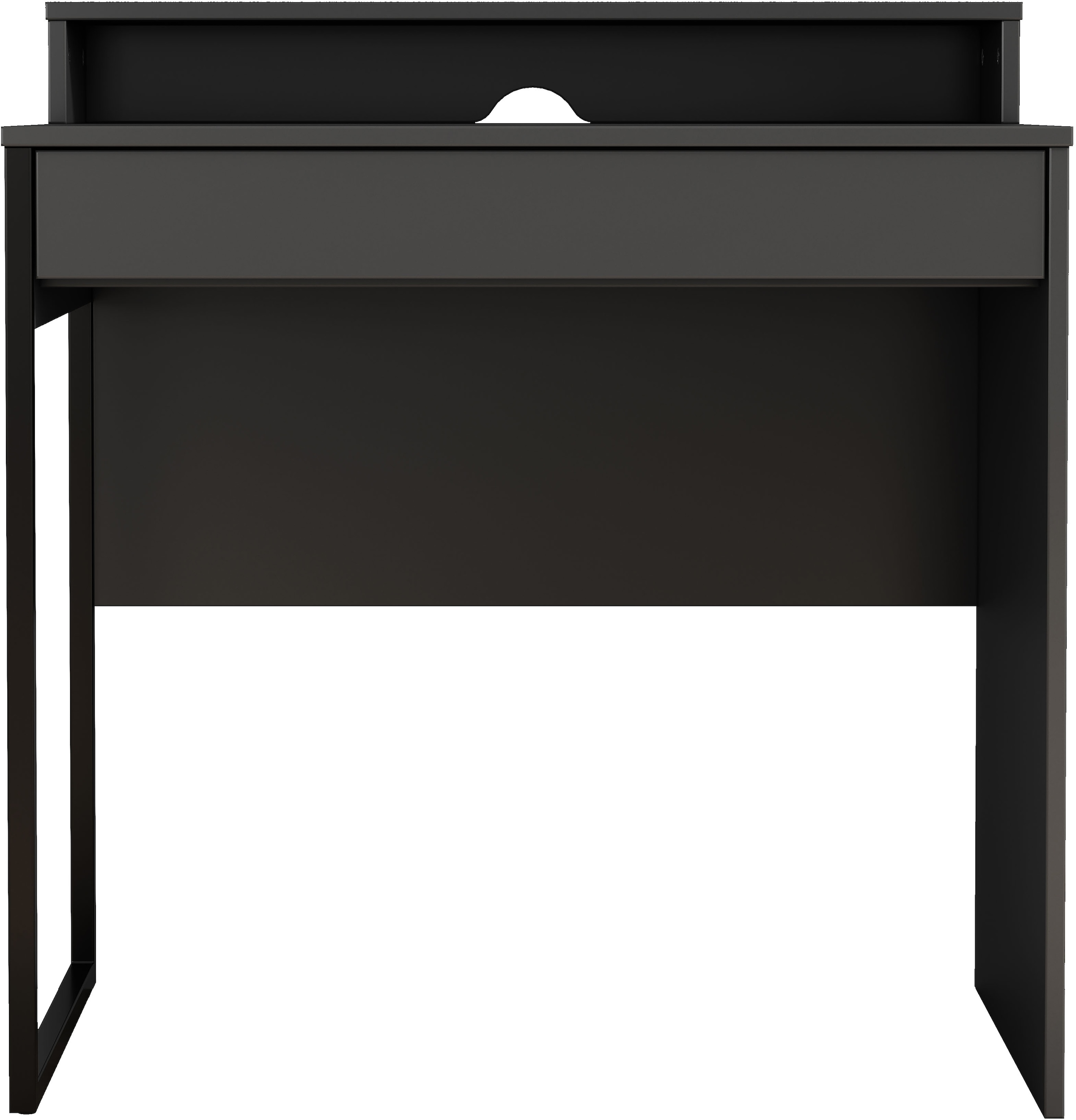 OTTO home Schreibtisch »Moid, Computertisch in modernem Design« Breite 80 cm, mit Schublade, Kabeldurchlass & Metallkufe