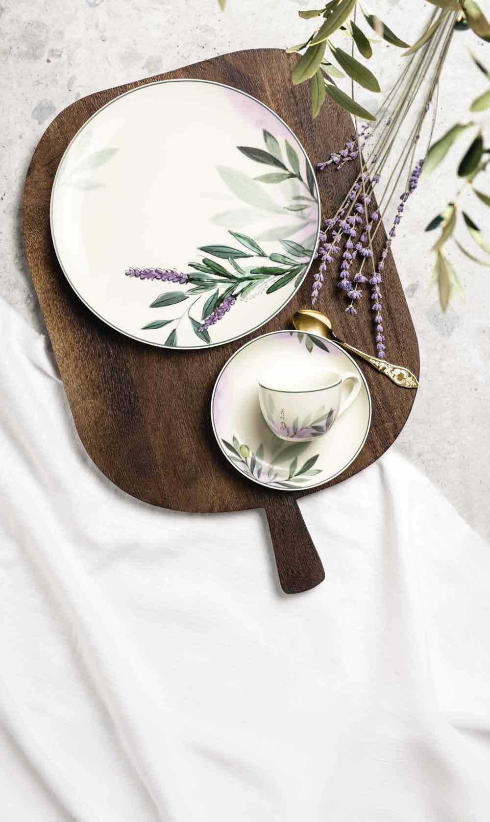 Seltmann Weiden Geschirr-Set »Teller-Set Savona Provence 18er Set bunt-beige« Spülmaschinenfest, Mikrowellensicher, Ofenfest