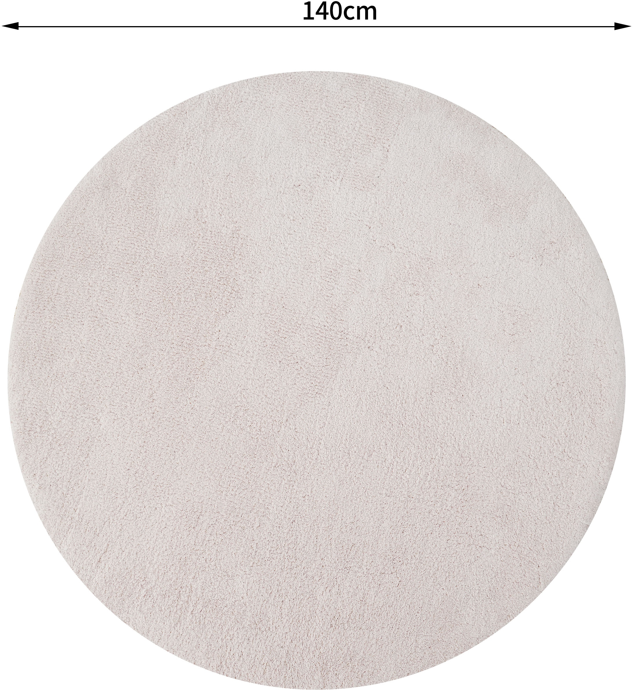 my home Hochflor-Teppich »Microfaser Teppich Magong, besonders weich, sehr feiner Flor«, rund, 25 mm Höhe, unifarben, weiche Teppiche, Wohnzimmer, Schlafzimmer, Kinderzimmer