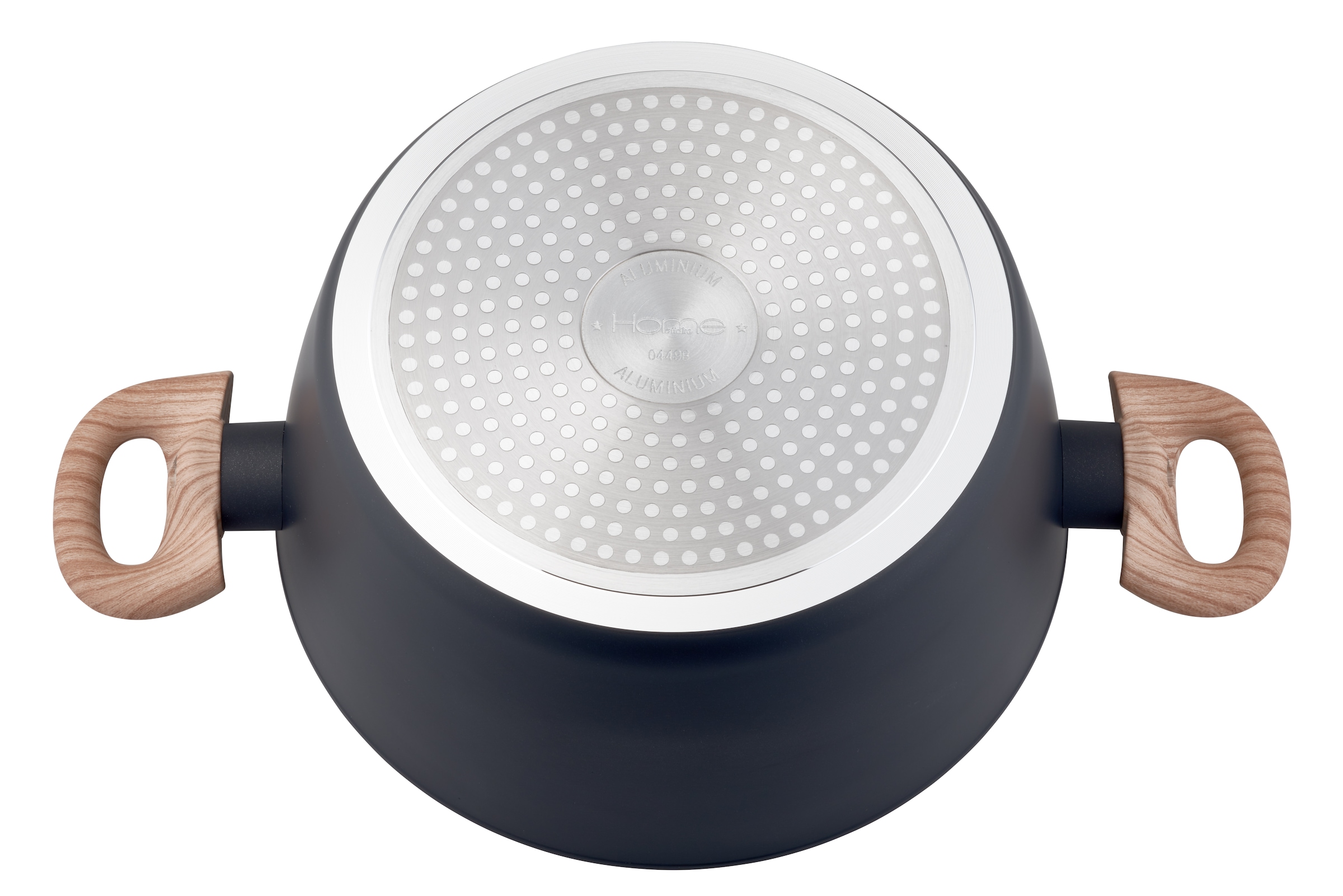 my home Topf-Set »Genlis« Set, Kochtopf 16/20/24 cm, Bratpfanne 24/28 cm + 4-tlg. Küchenhelfer-Set, 12 Stk. tlg. Aluminium