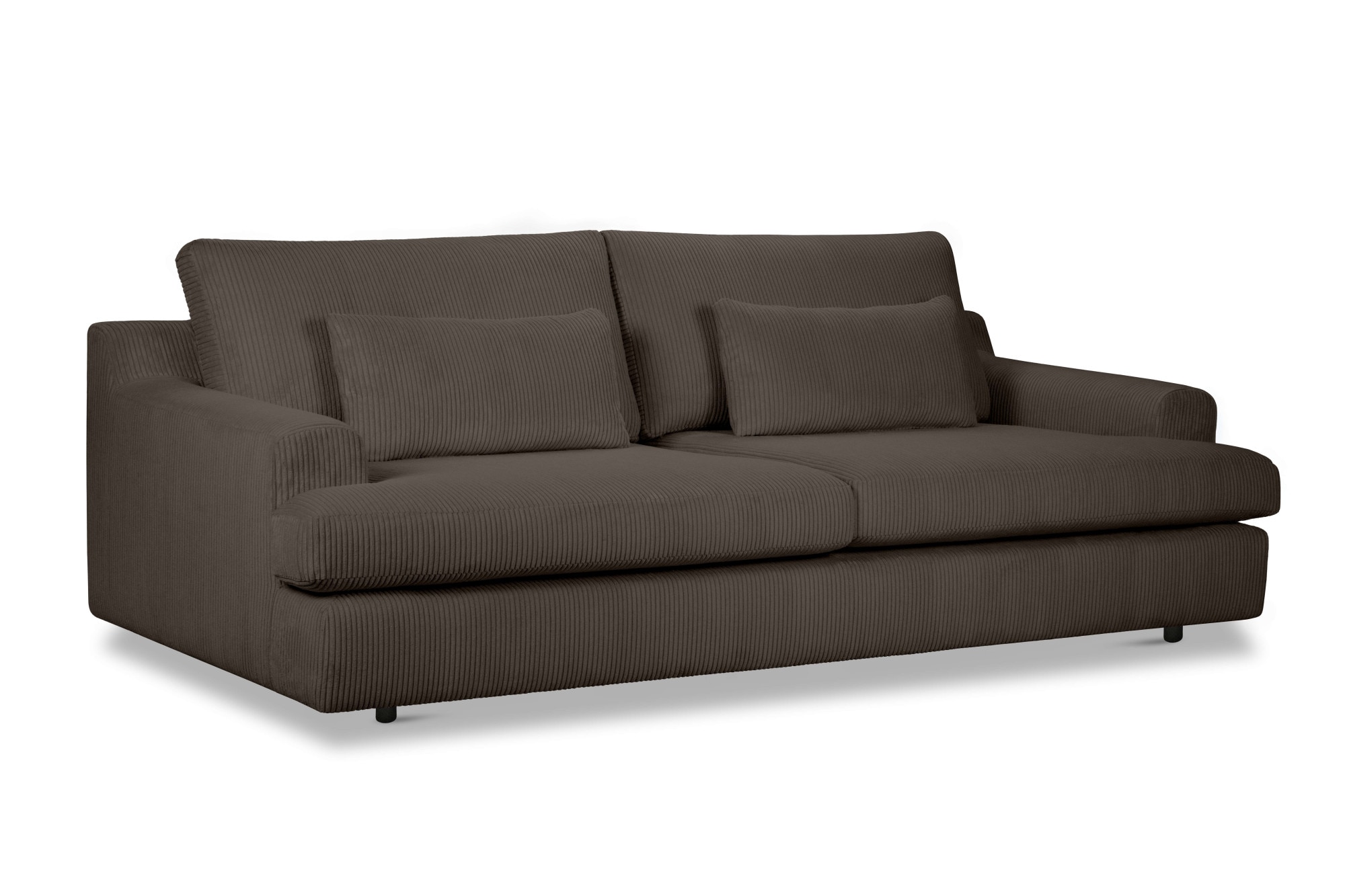Home affaire Big-Sofa »Evelle 3 Sitzer Maxi«, 237 cm, tiefe Sitzfläche, Lounge-Sitzkomfort, Struktur, Breitcord