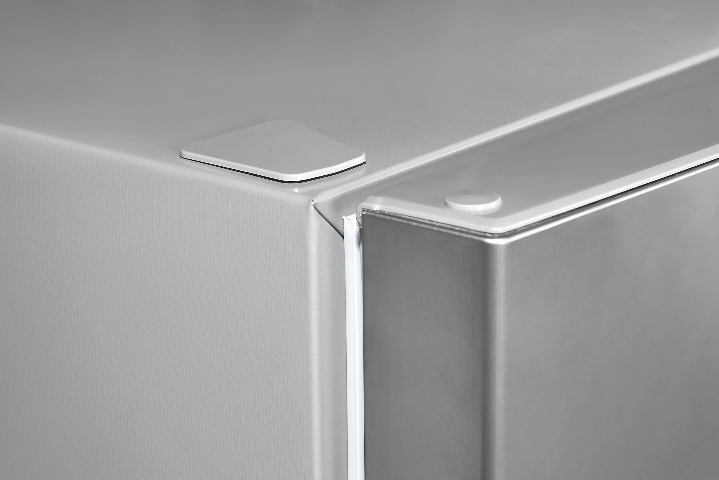 exquisit Gefrierschrank »GS231-NF-H-040D inoxlook«, 143 cm hoch, 54 cm breit, 161 Liter Nutzinhalt, NoFrost, Schnellgefrieren