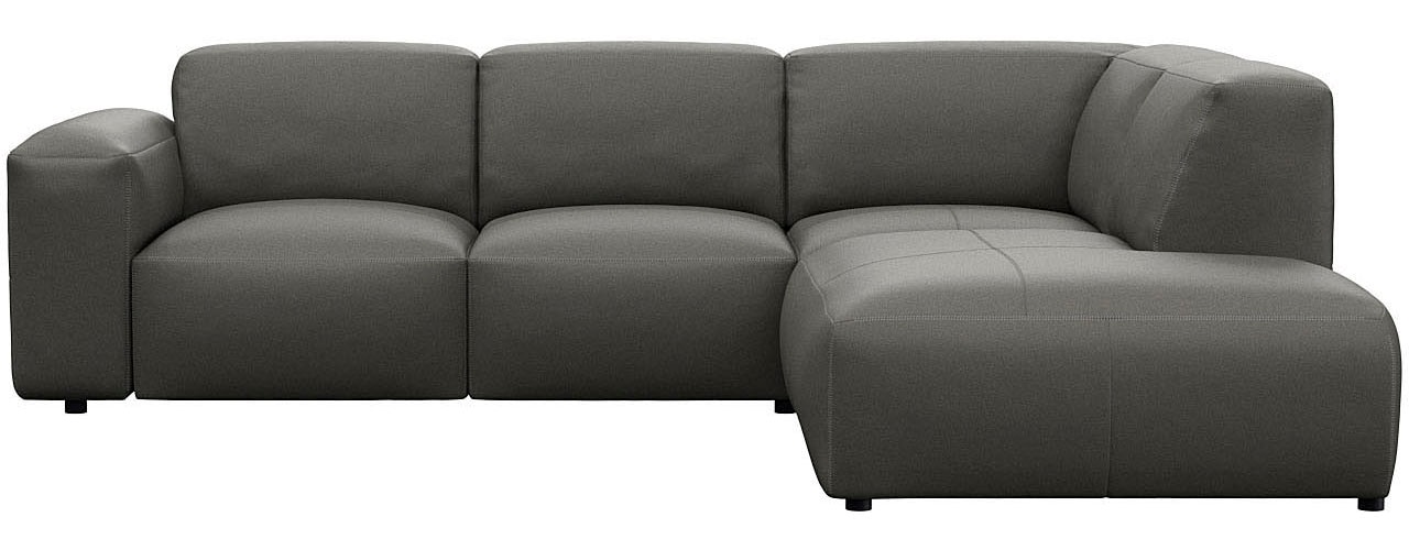 FLEXLUX Ecksofa »Lucera«, modern & anschmiegsam, Kaltschaum, Stahl-Wellenunterfederung