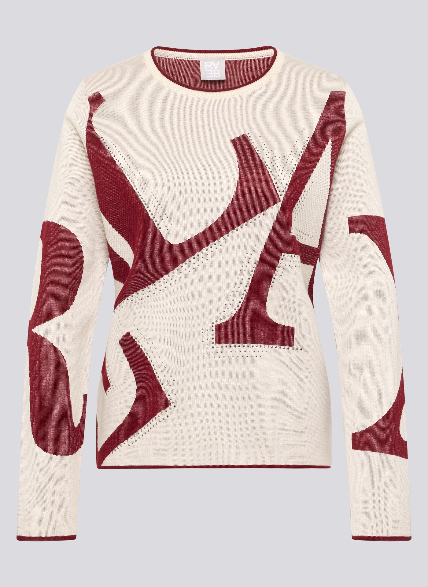 Rabe Strickpullover mit grafischem Muster