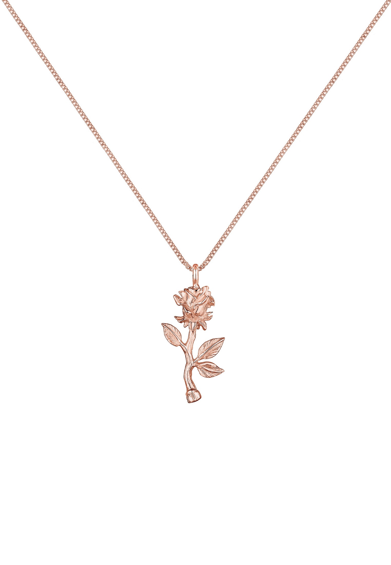 Elli Kette mit Anhänger »Halskette Vintage Anhänger Rose 925 Sterling Silber«